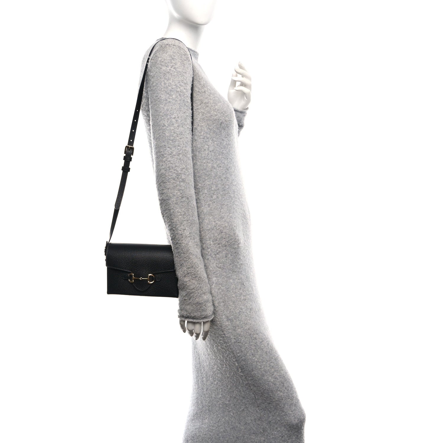 Calfskin Horsebit 1955 Shoulder Bag Black