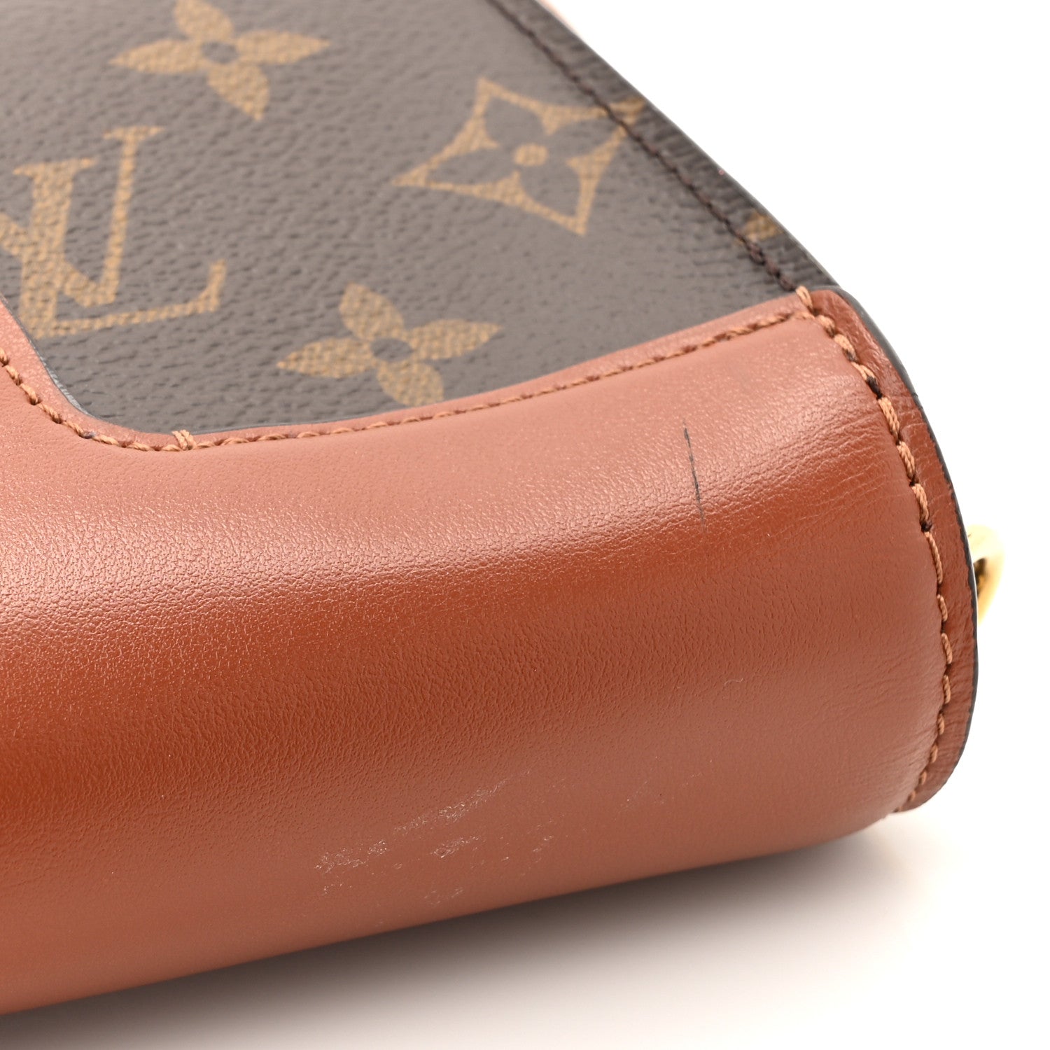Monogram Padlock On Strap Caramel