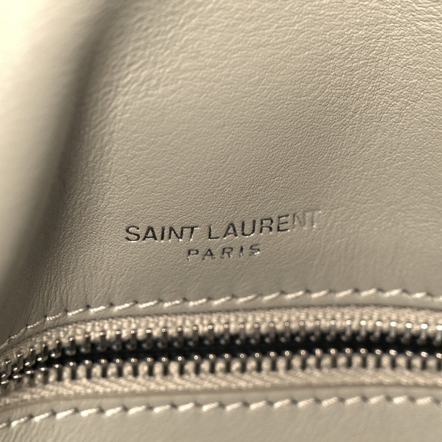 Calfskin Shearling Monogram Medium Niki Chain Satchel Grey