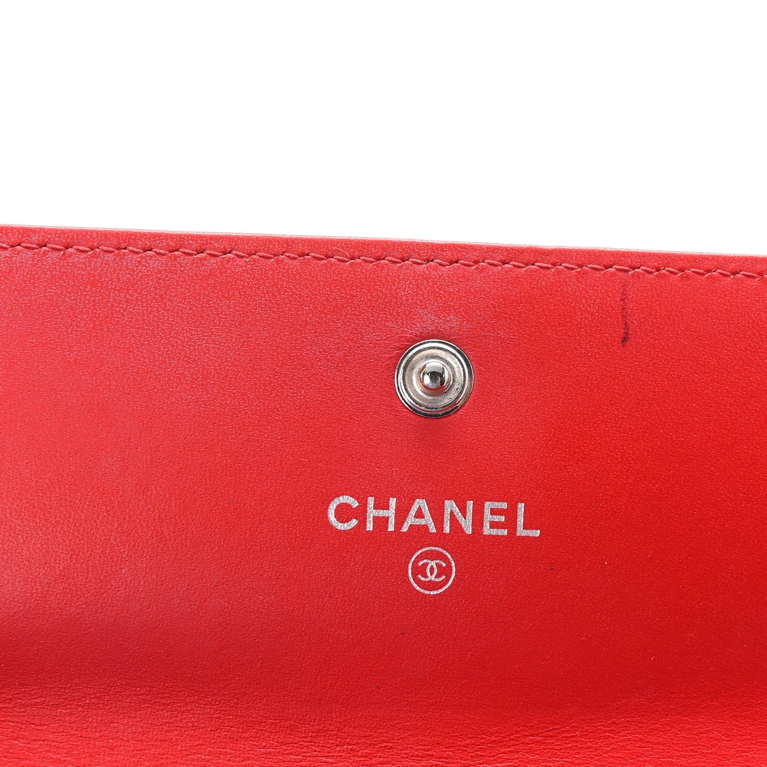 Caviar Timeless CC Large Flap Wallet Red