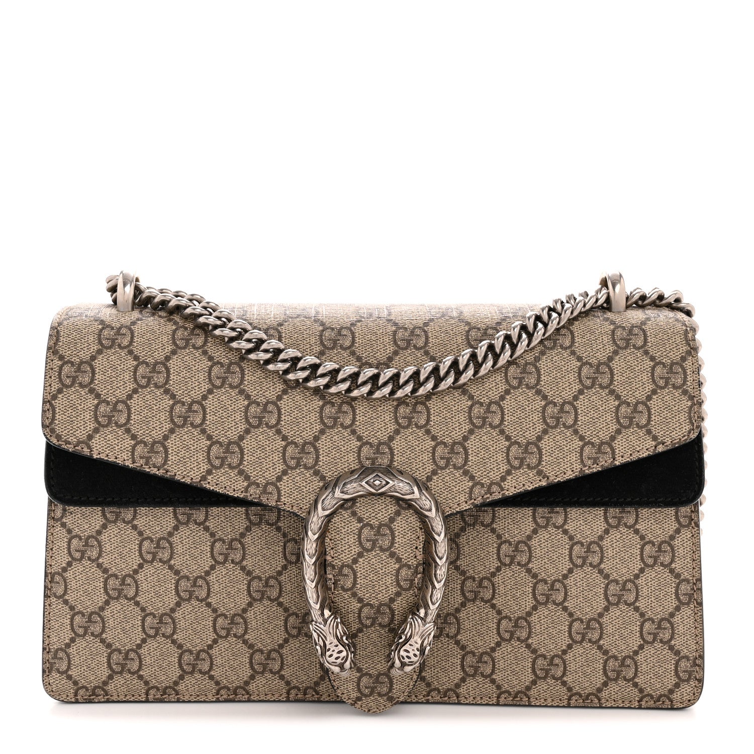 GG Supreme Monogram Small Dionysus Shoulder Bag Black