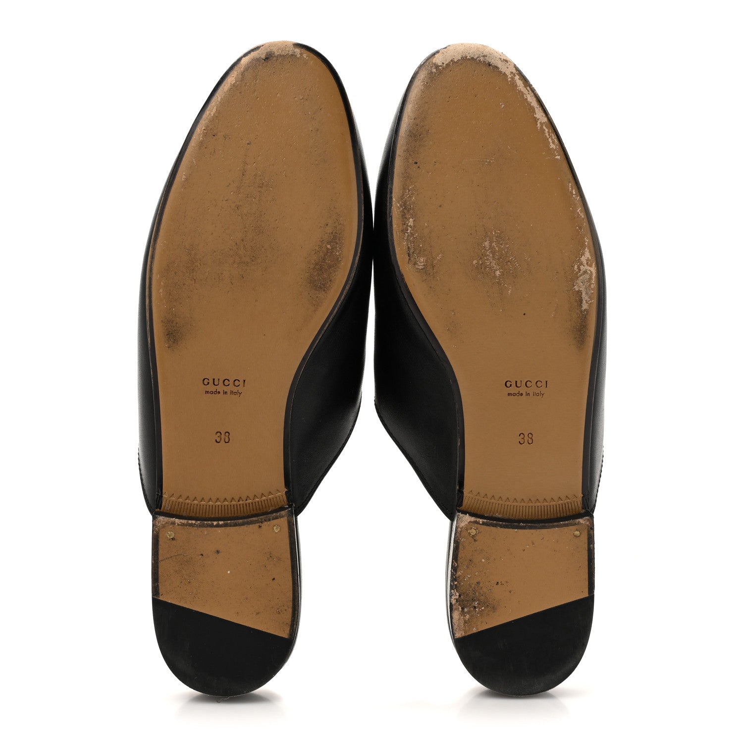 Calfskin Princetown Slippers 38 Black