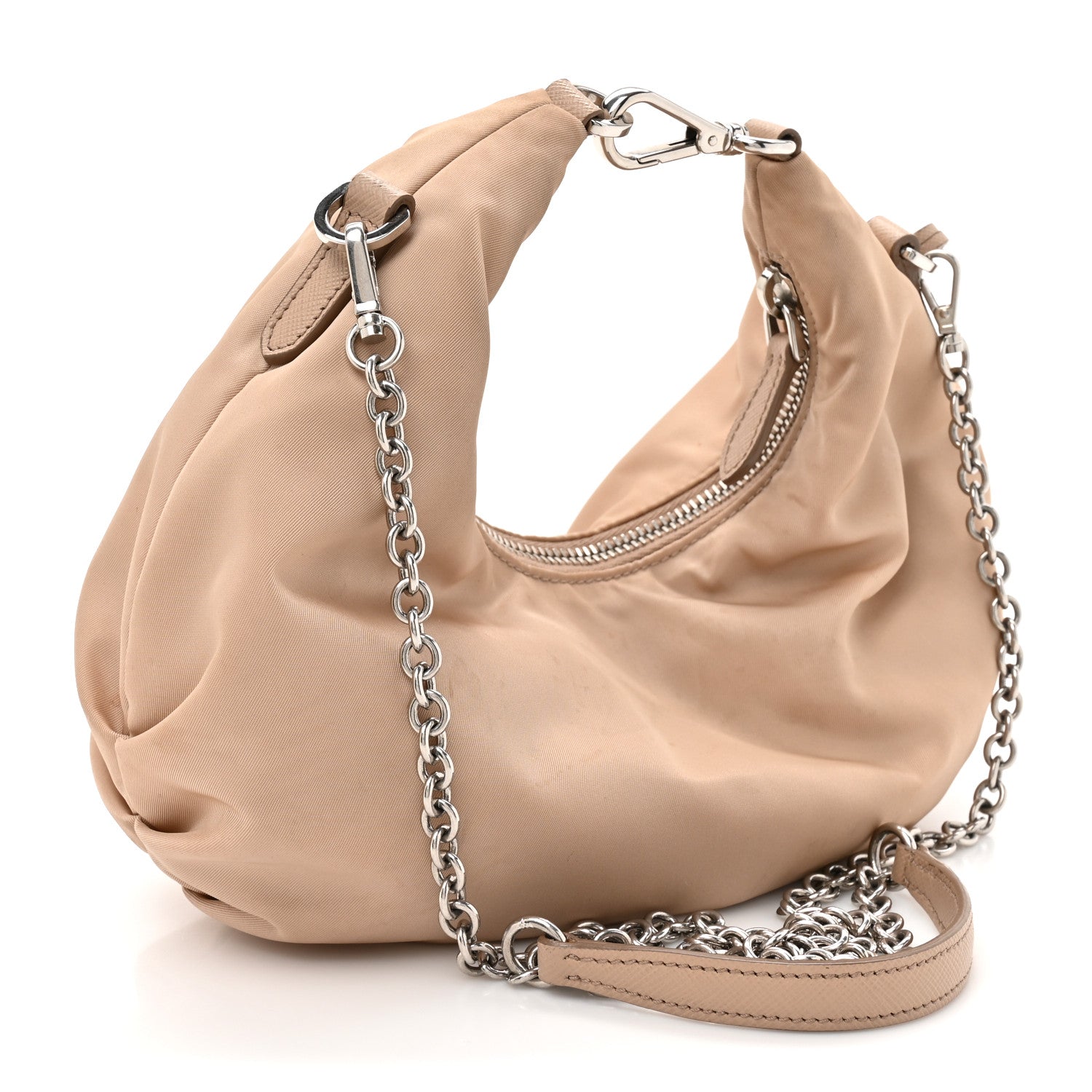 Tessuto Nylon Saffiano Re-Edition 2006 Shoulder Bag Cammeo