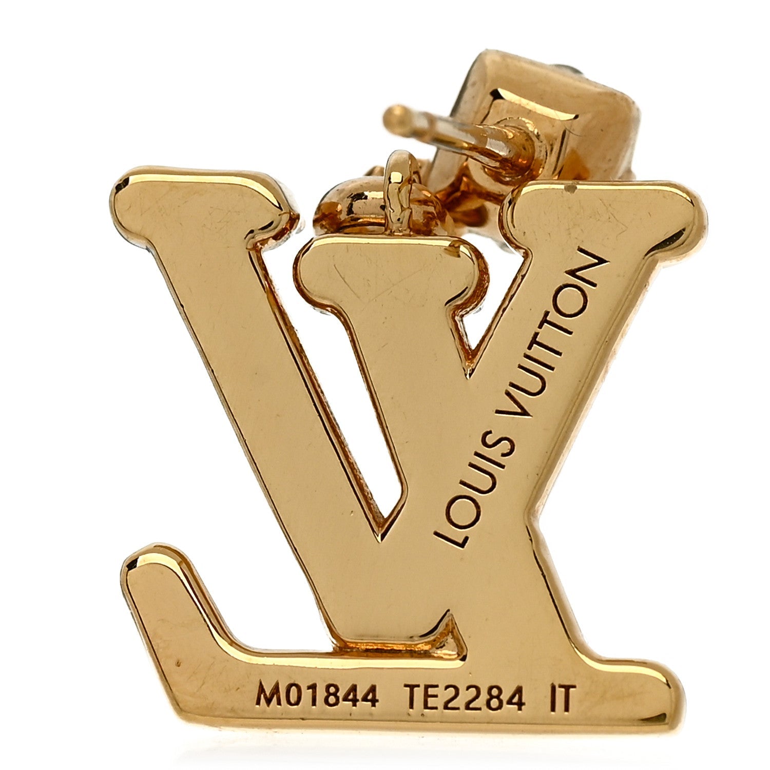 Crystal Lady LV Earrings Gold