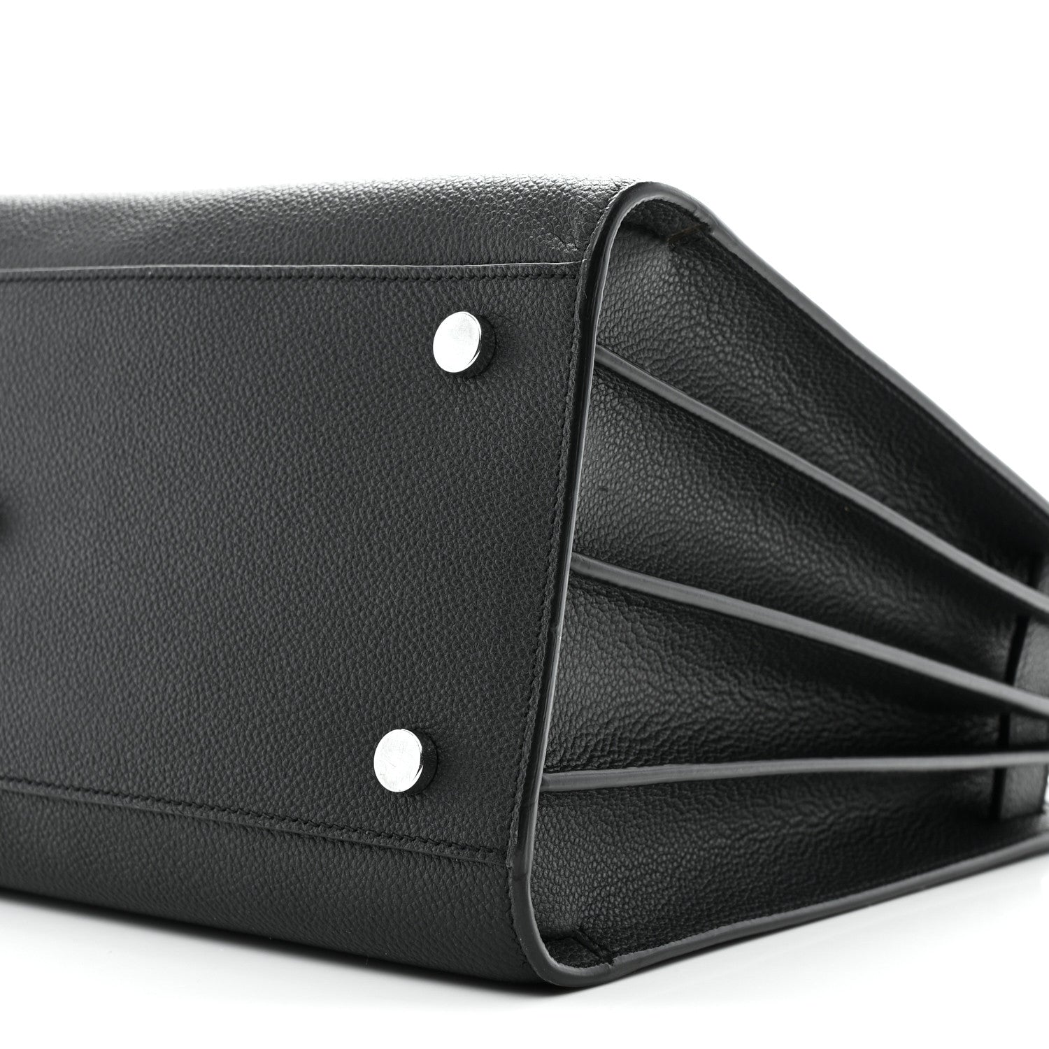 Grained Calfskin Small Sac De Jour Black
