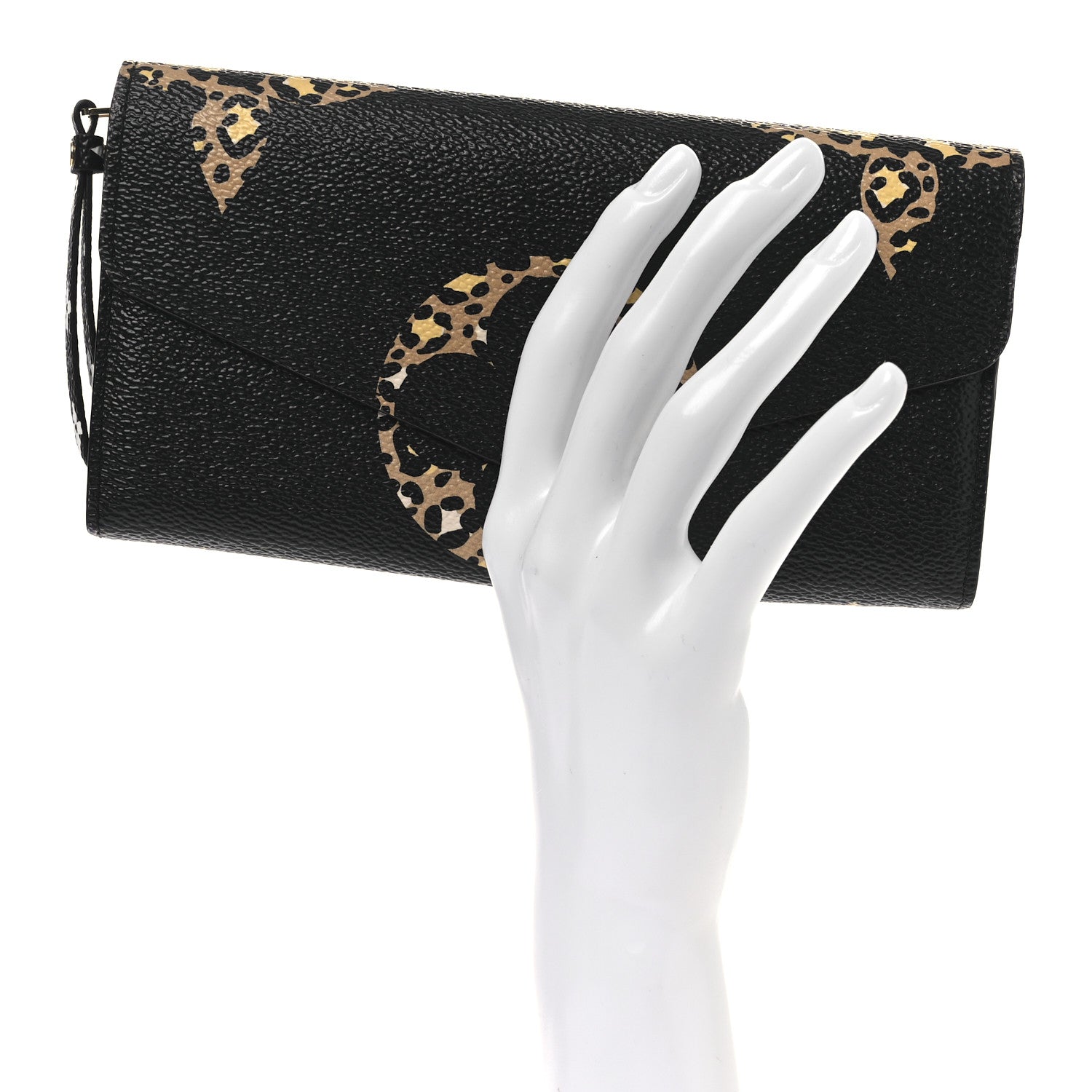 Monogram Giant Jungle Sarah Wallet Black