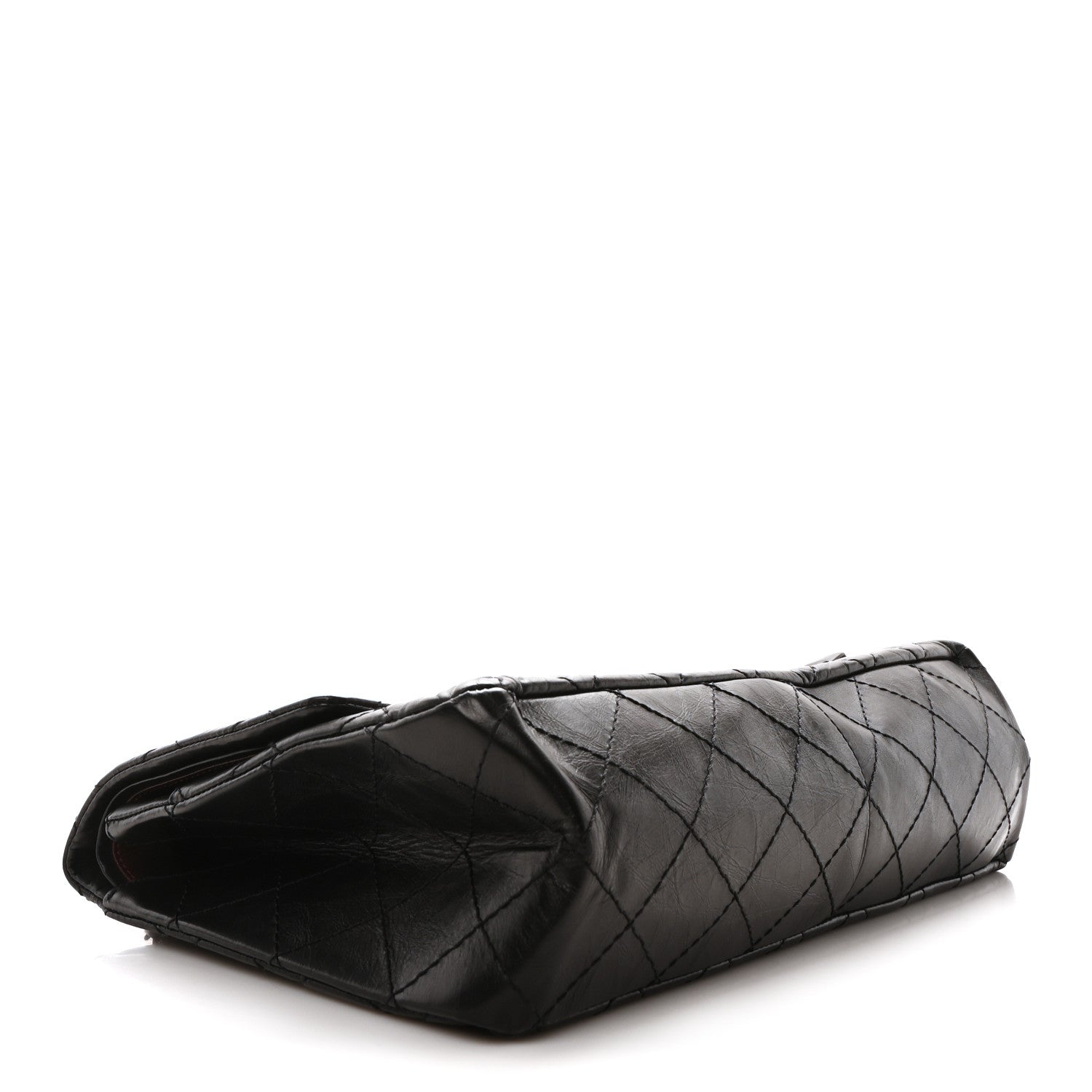 Aged Calfskin Quilted 2.55 Reissue 226 Flap Black