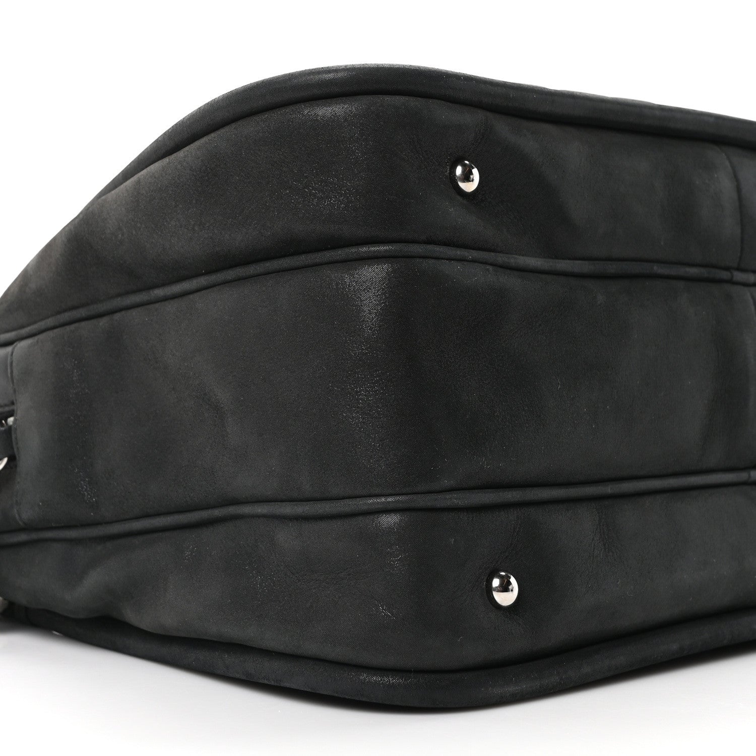 Iridescent Calfskin Quilted Relax CC Camera Case Black