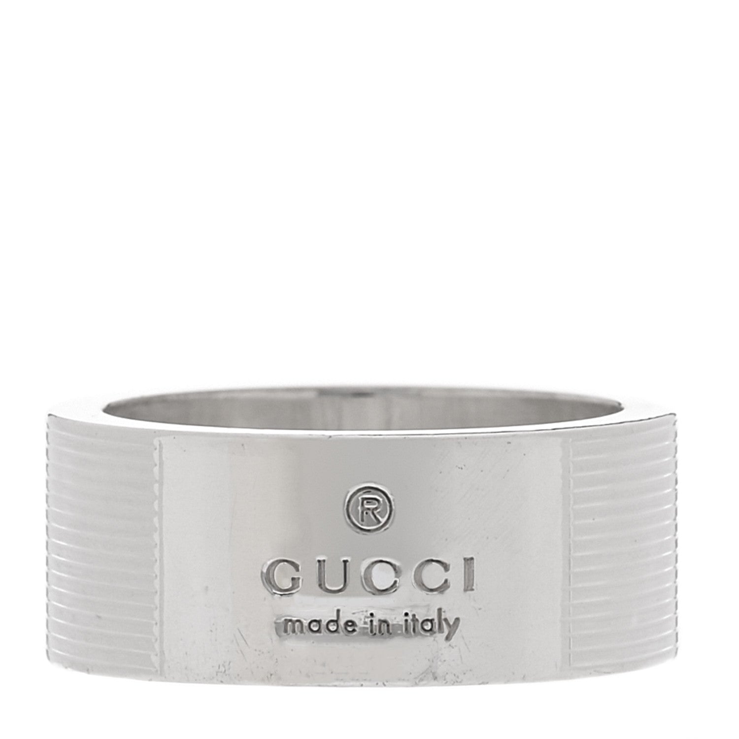 Sterling Silver Trademark Band Ring 52 6