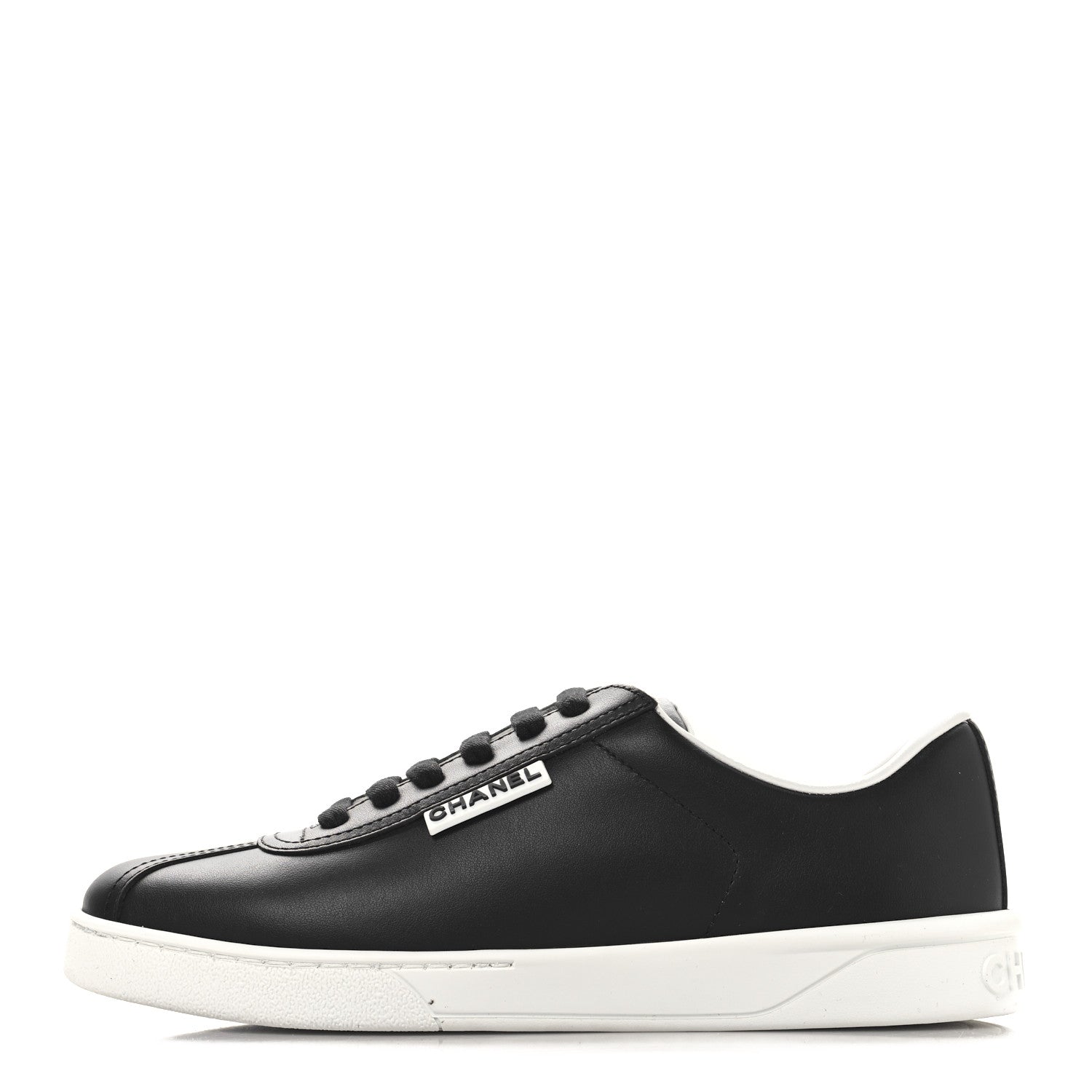 Calfskin CC Womens Sneakers 36.5 Black