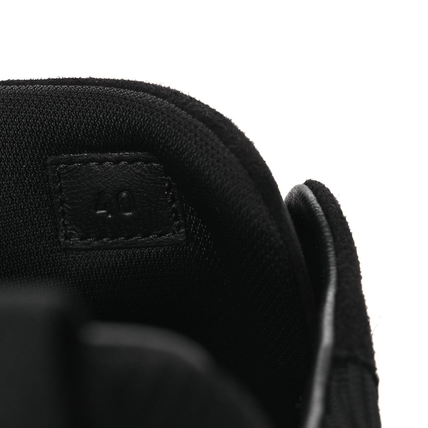 Textured Mesh Suede Goatskin Bouncing Sneakers 40 Black