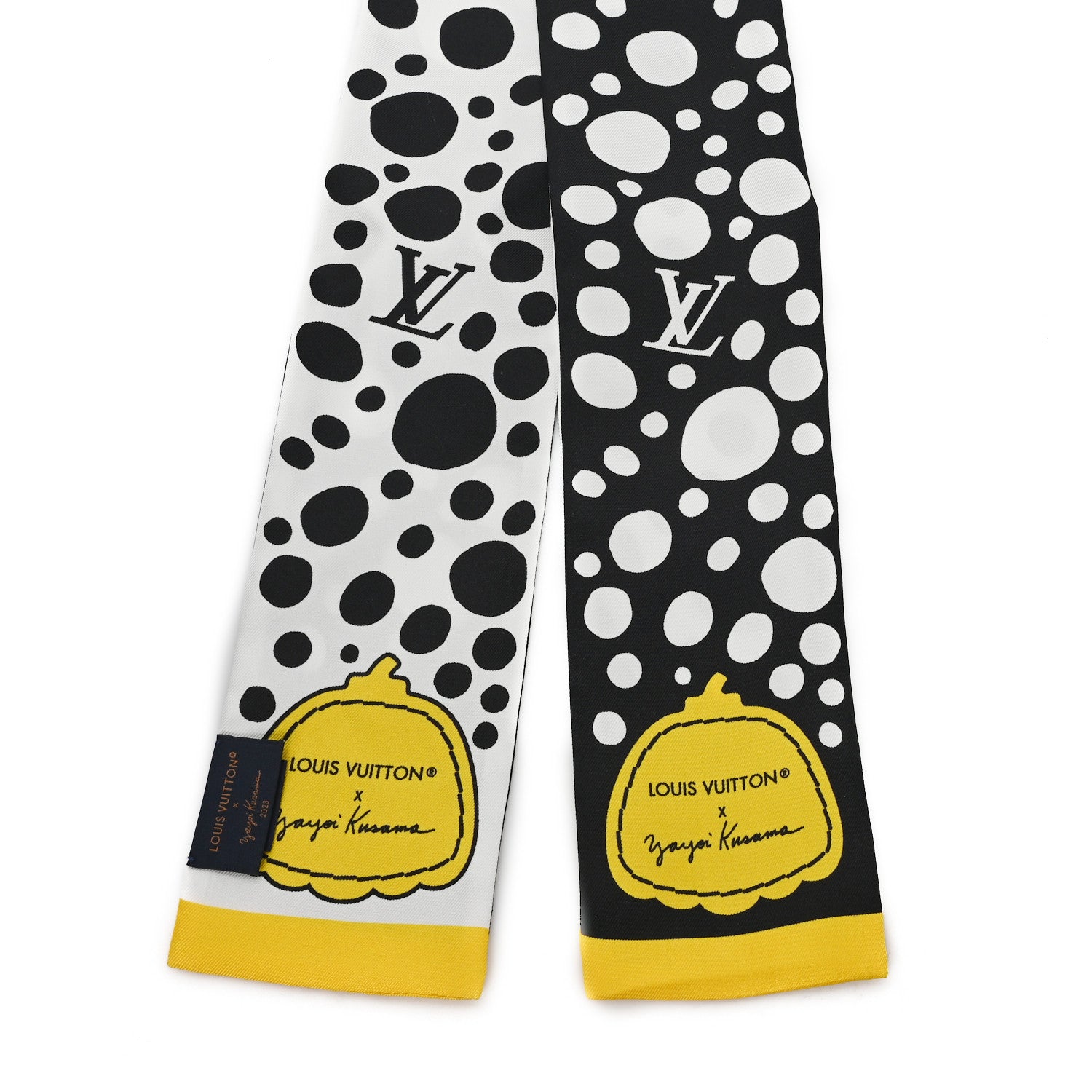 LV x YK Infinity Dots Bandeau Black Yellow White
