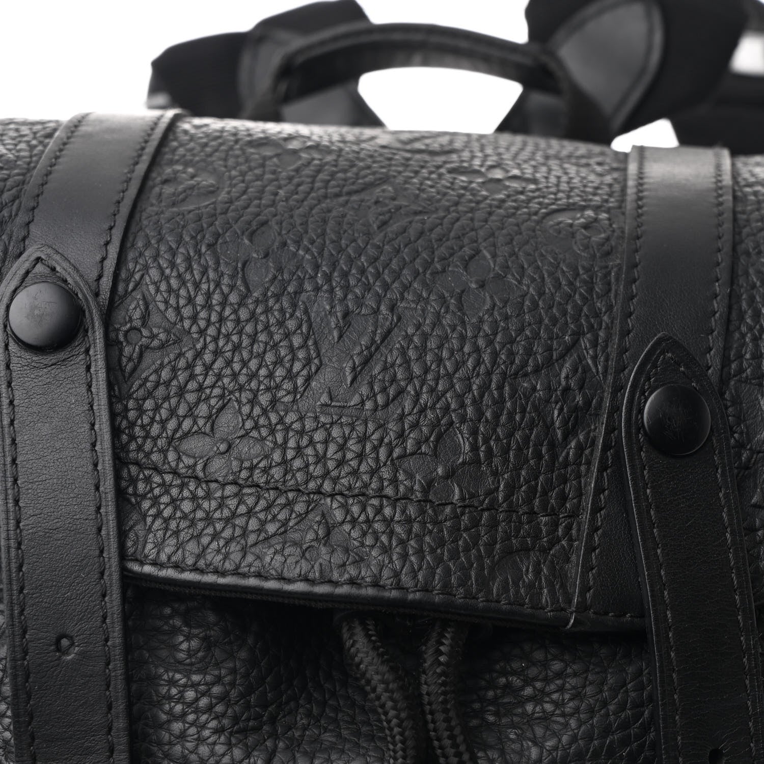 Taurillon Monogram Christopher PM Backpack Black