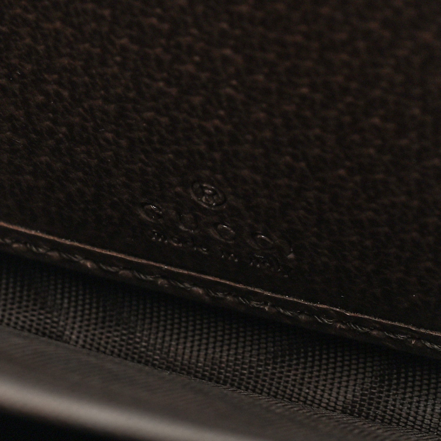 GG Supreme Monogram Web Ophidia Zip Around Wallet Brown