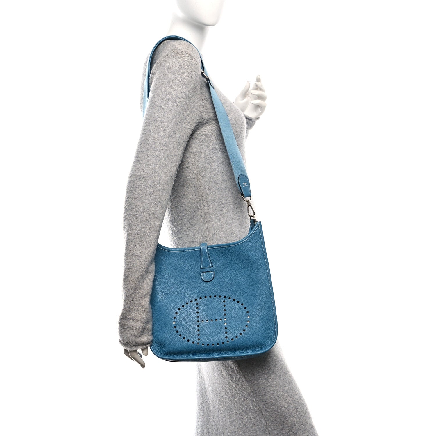 Taurillon Clemence Evelyne III PM Blue Jean