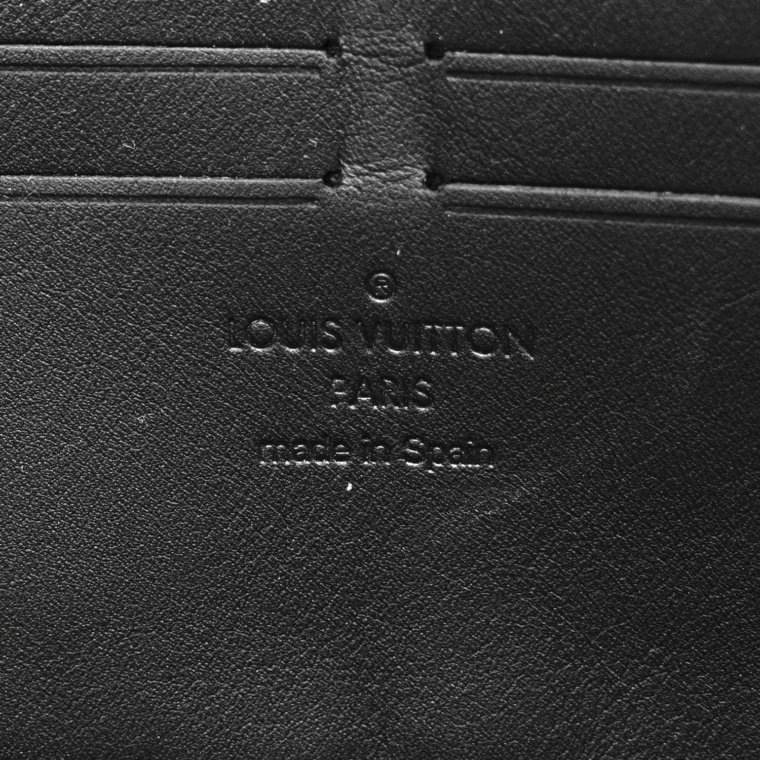 Grained Calfskin Aerogram Long Wallet Black
