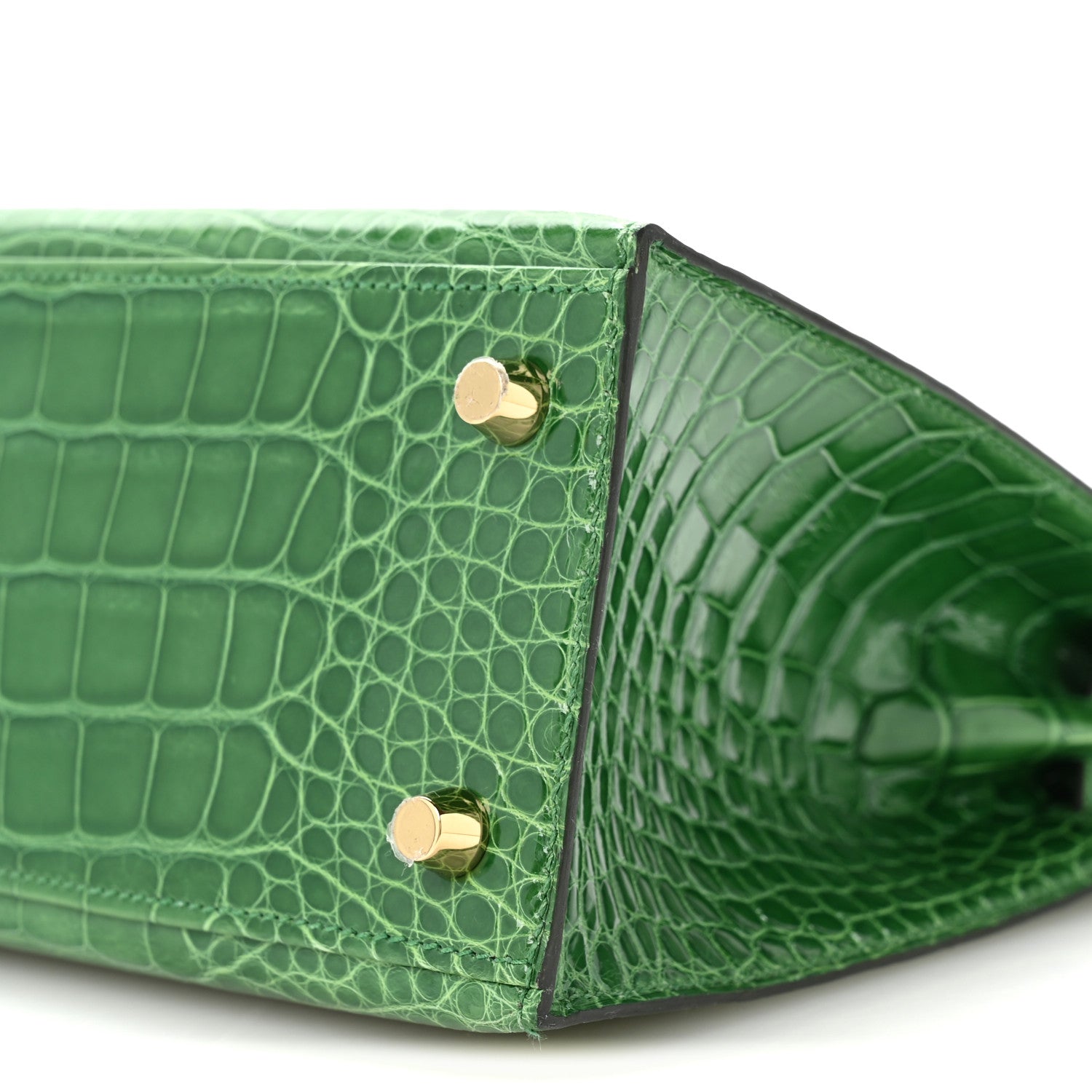 Shiny Alligator Kelly Sellier 25 Cactus