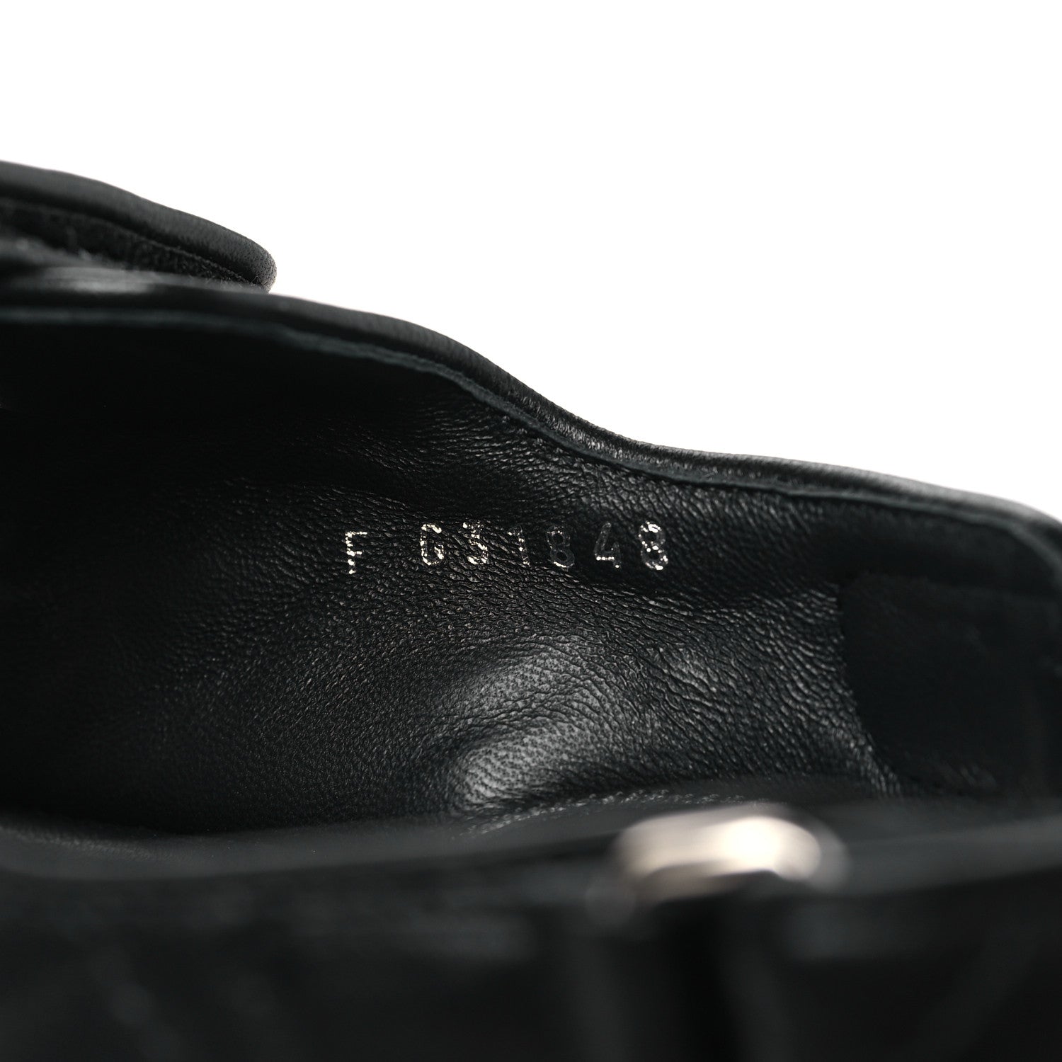 Lambskin Velcro Dad Sandals 40 Black
