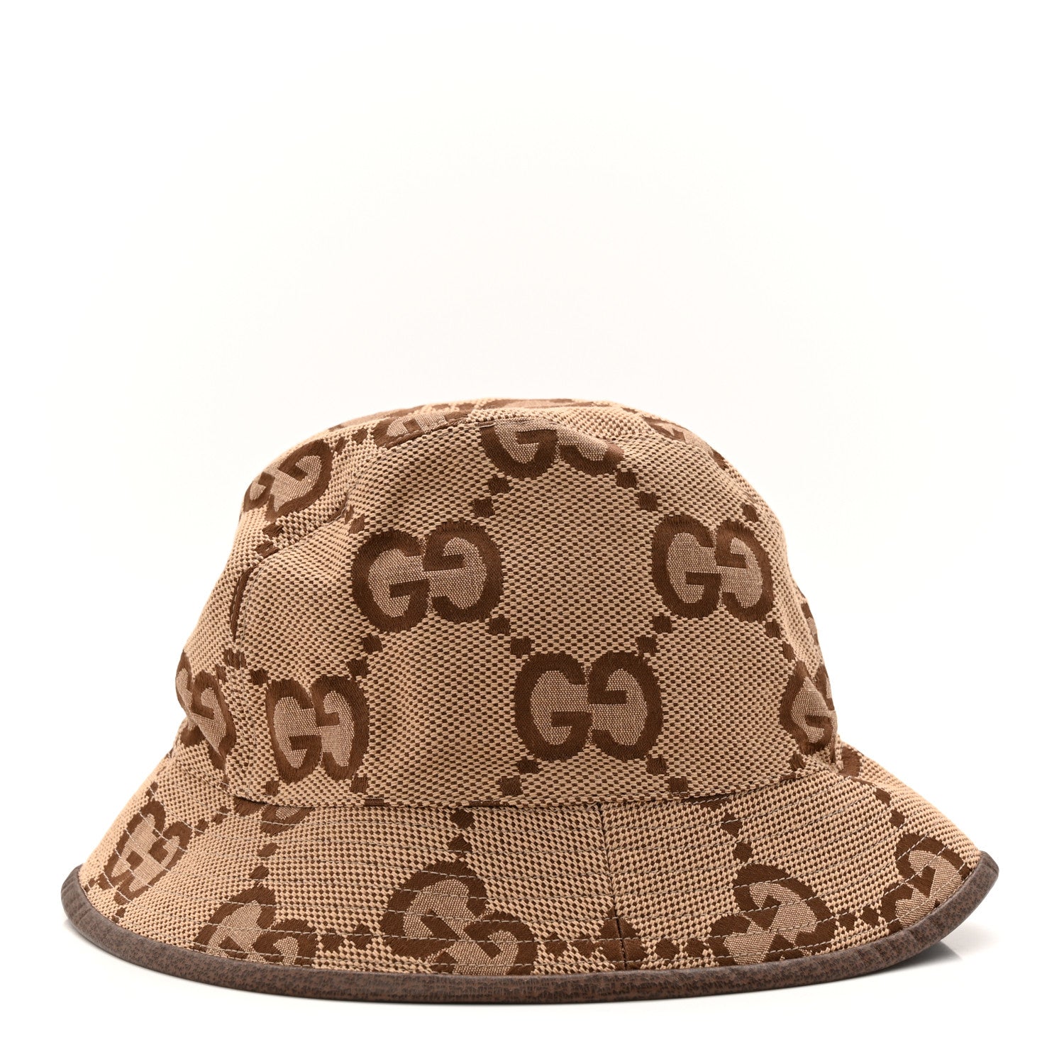 Monogram Jumbo GG Bucket Hat S Camel Ebony New Acero