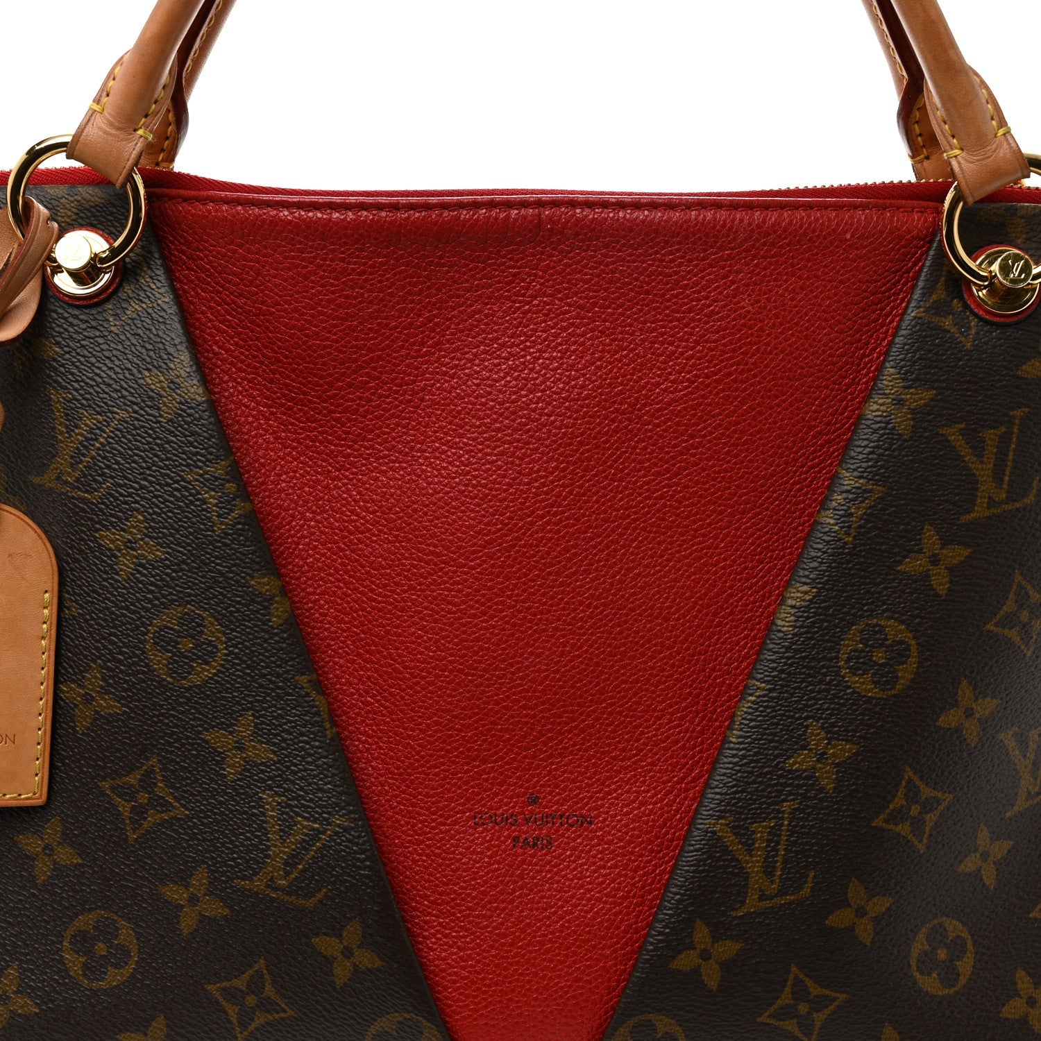 Monogram V Tote MM Cherry