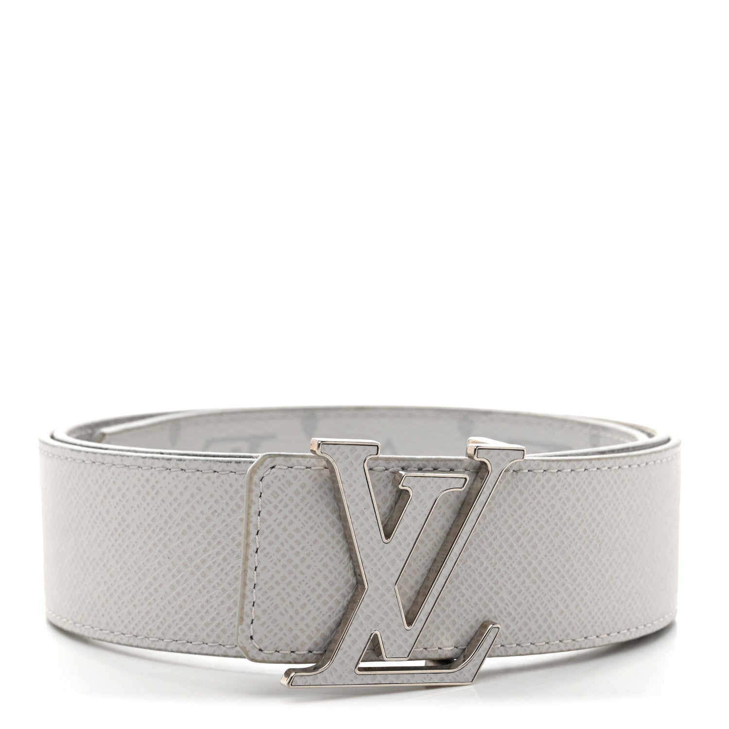 Taiga Monogram 40mm LV Initiales Belt 95 38 White