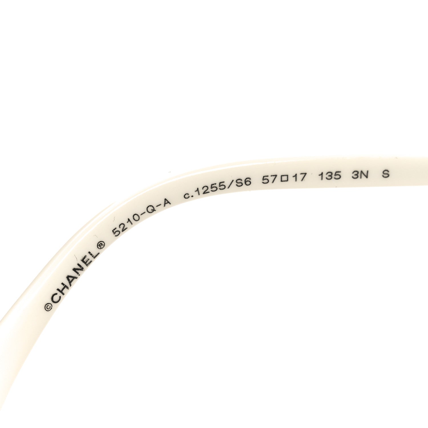 Acetate Metal Lambskin Square Chain Sunglasses 5210-Q-A White