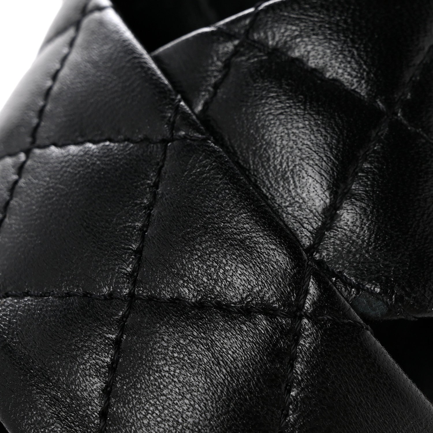 Lambskin Quilted Chain CC Sandals 36 Black
