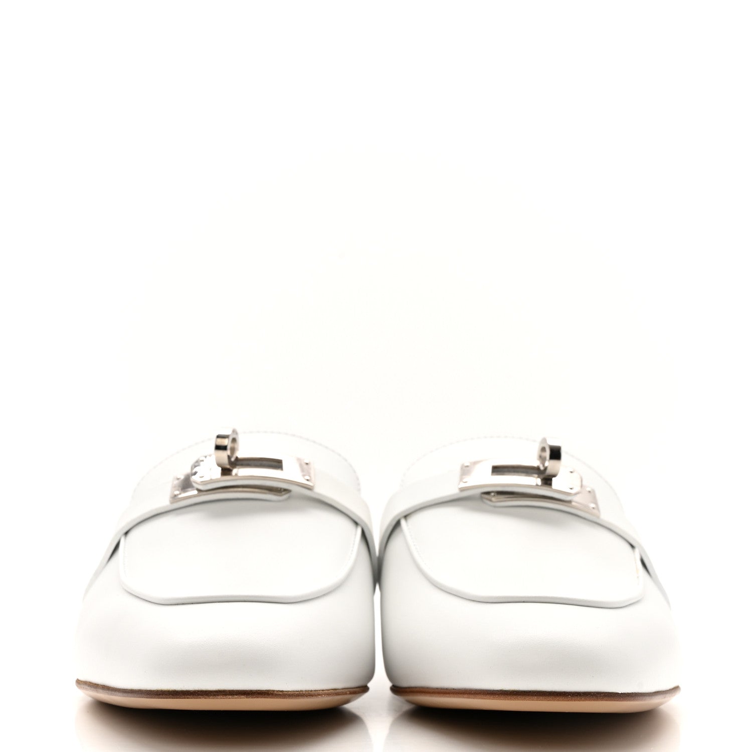 Calfskin Oz Mules 37.5 White