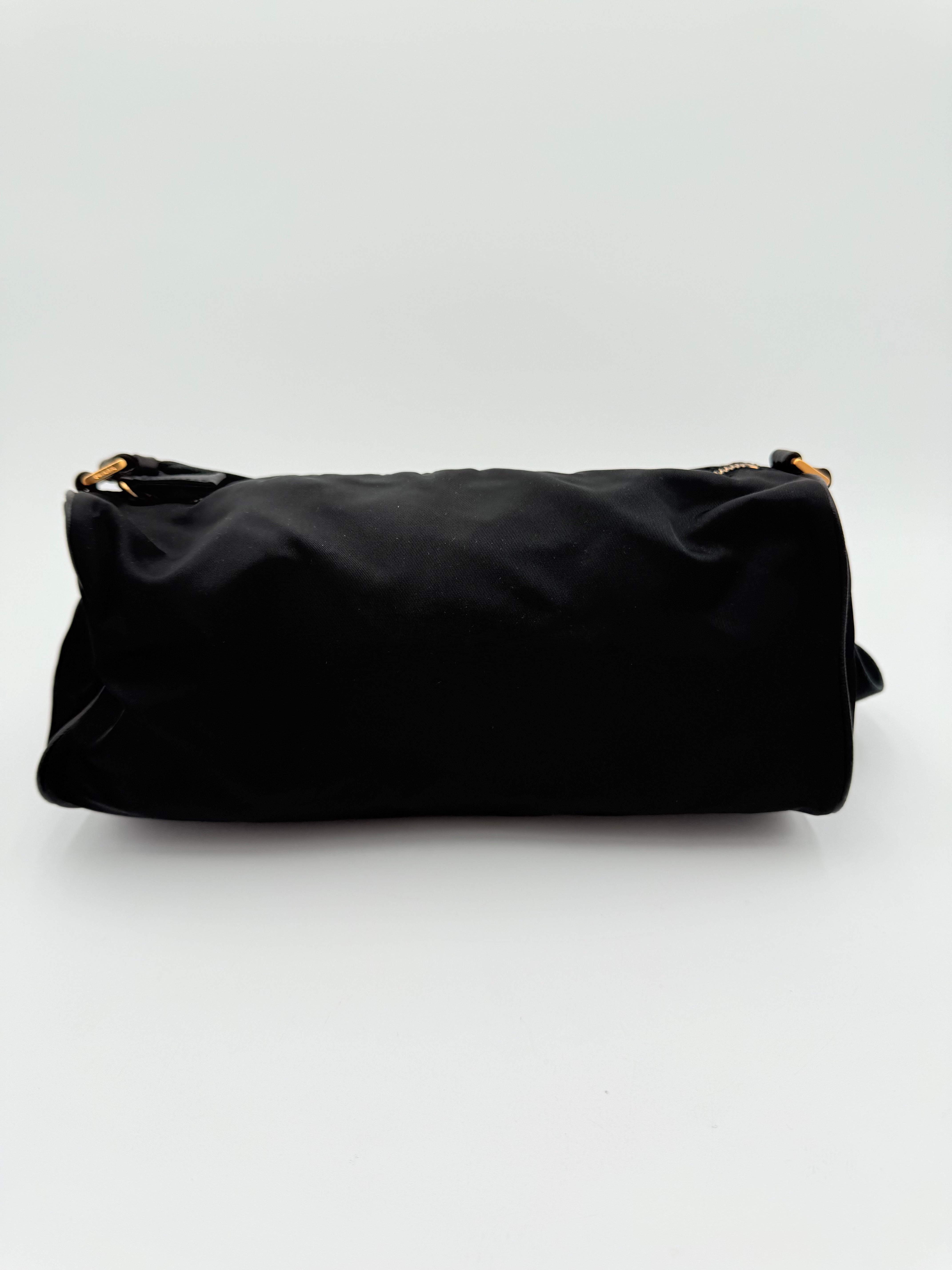 Handbag Luxury Designer By Prada In Black, Size:Small