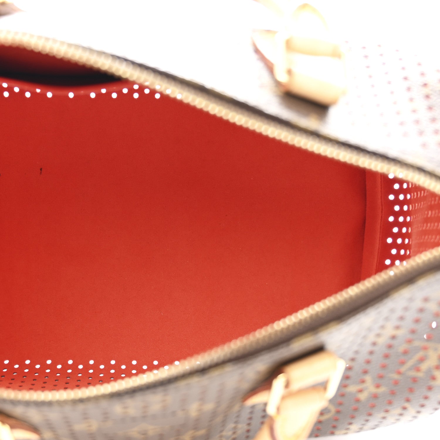Monogram Perforated Speedy 30 Orange