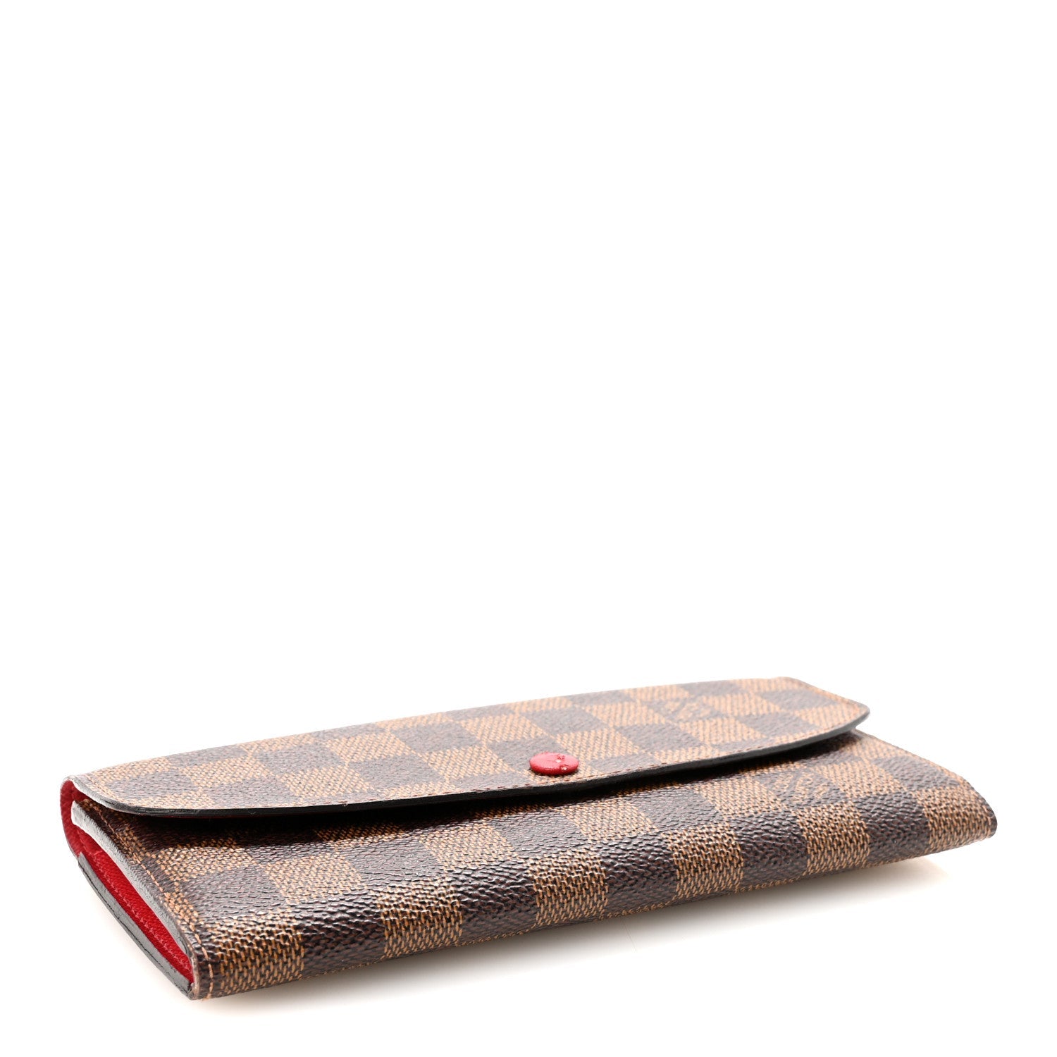 Damier Ebene Emilie Wallet Red