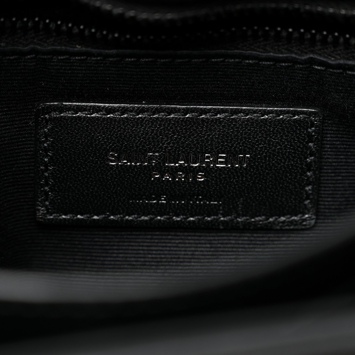 Calfskin Y Quilted Monogram Monochrome Toy Loulou Crossbody Bag Black