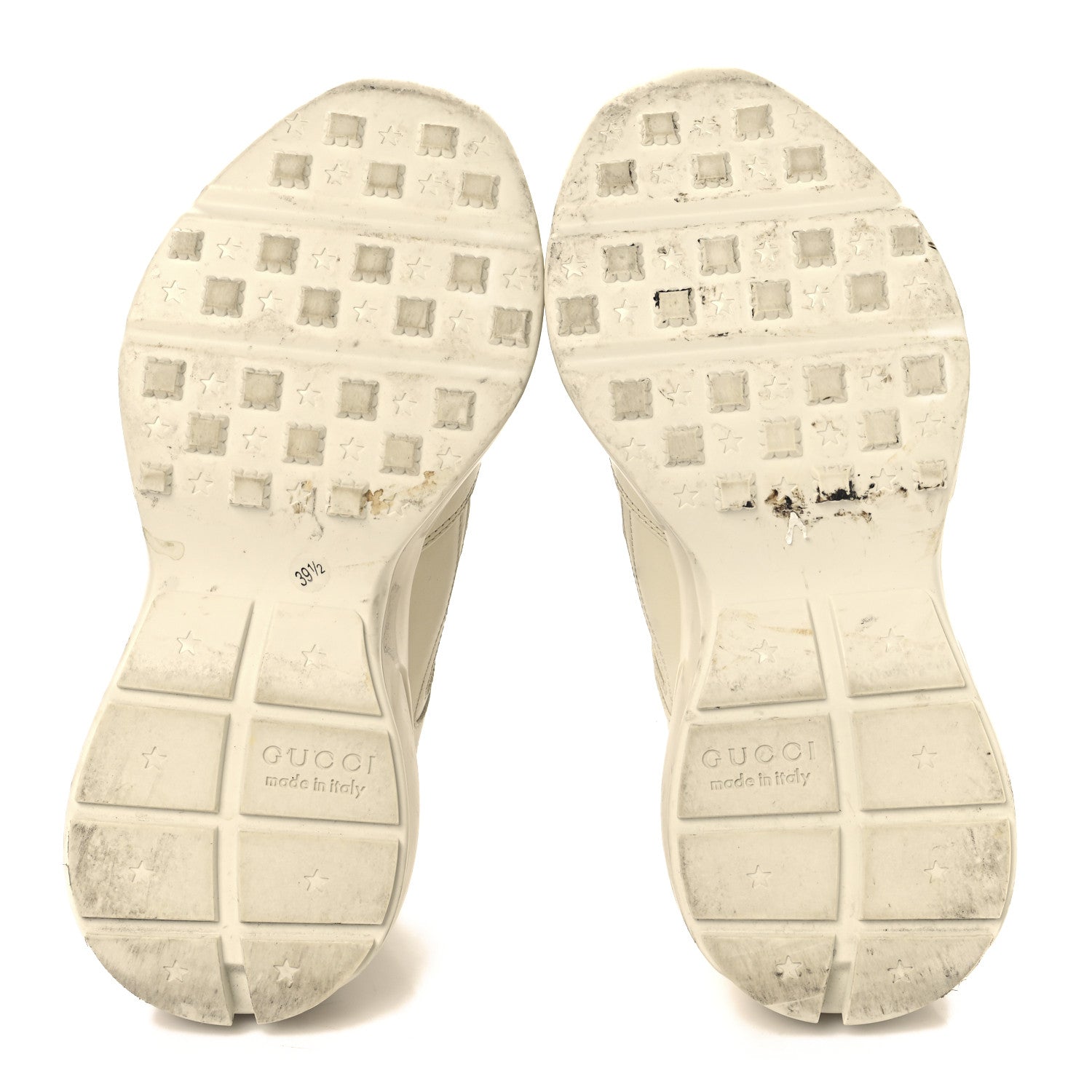 Calfskin Heart Rhyton Sneakers 39.5 Ivory