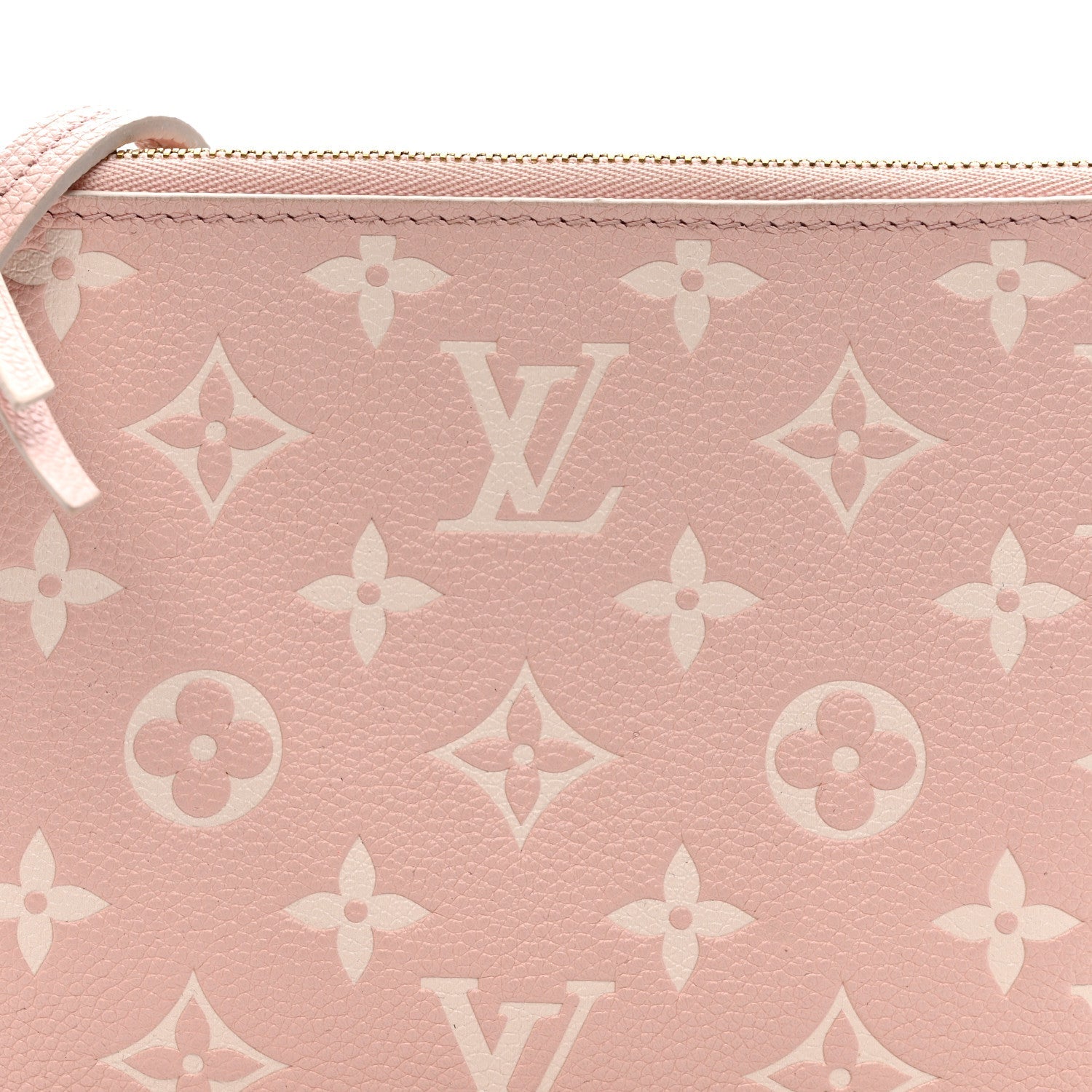 Empreinte Monogram Double Zip Pochette Rose