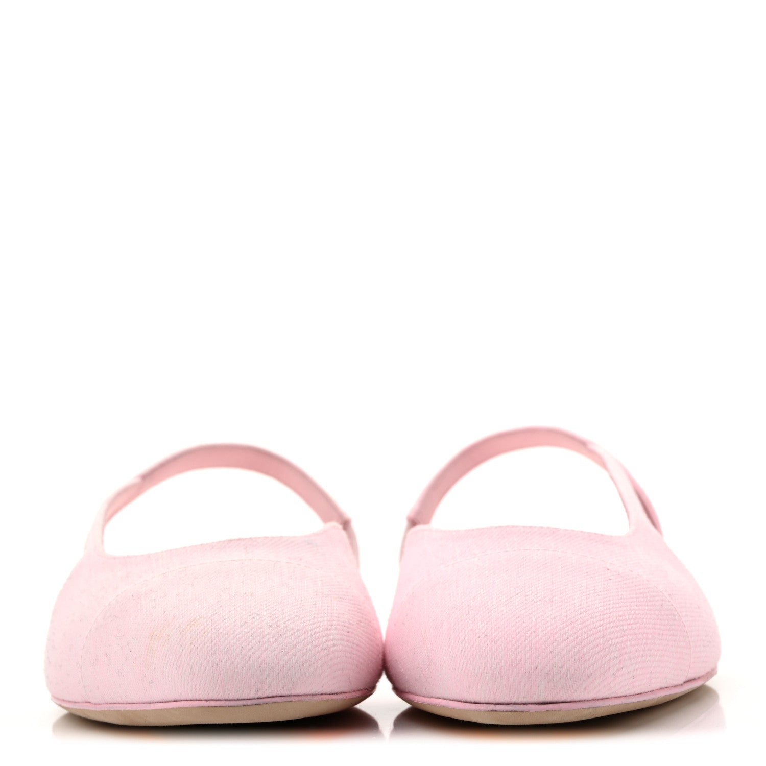 Denim Cap Toe CC Slingback Flats 37.5 Light Pink