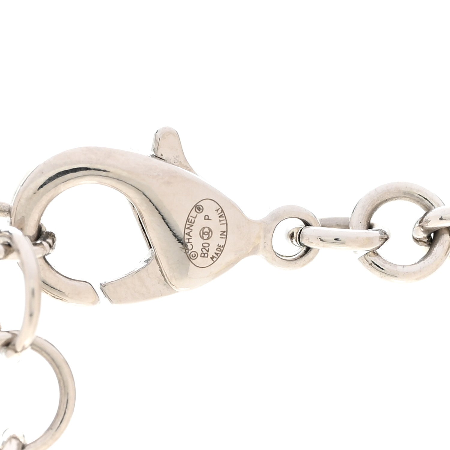 Pearl Crystal CC Starfall Necklace Silver