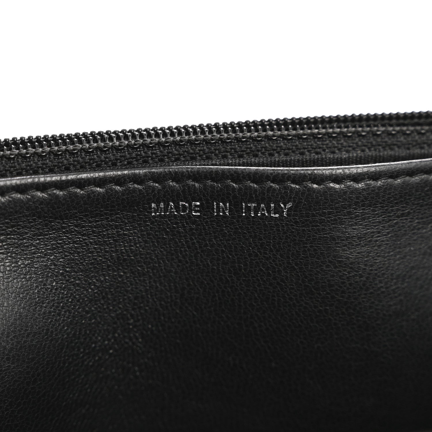 Lambskin Chevron Quilted Wallet On Chain WOC So Black