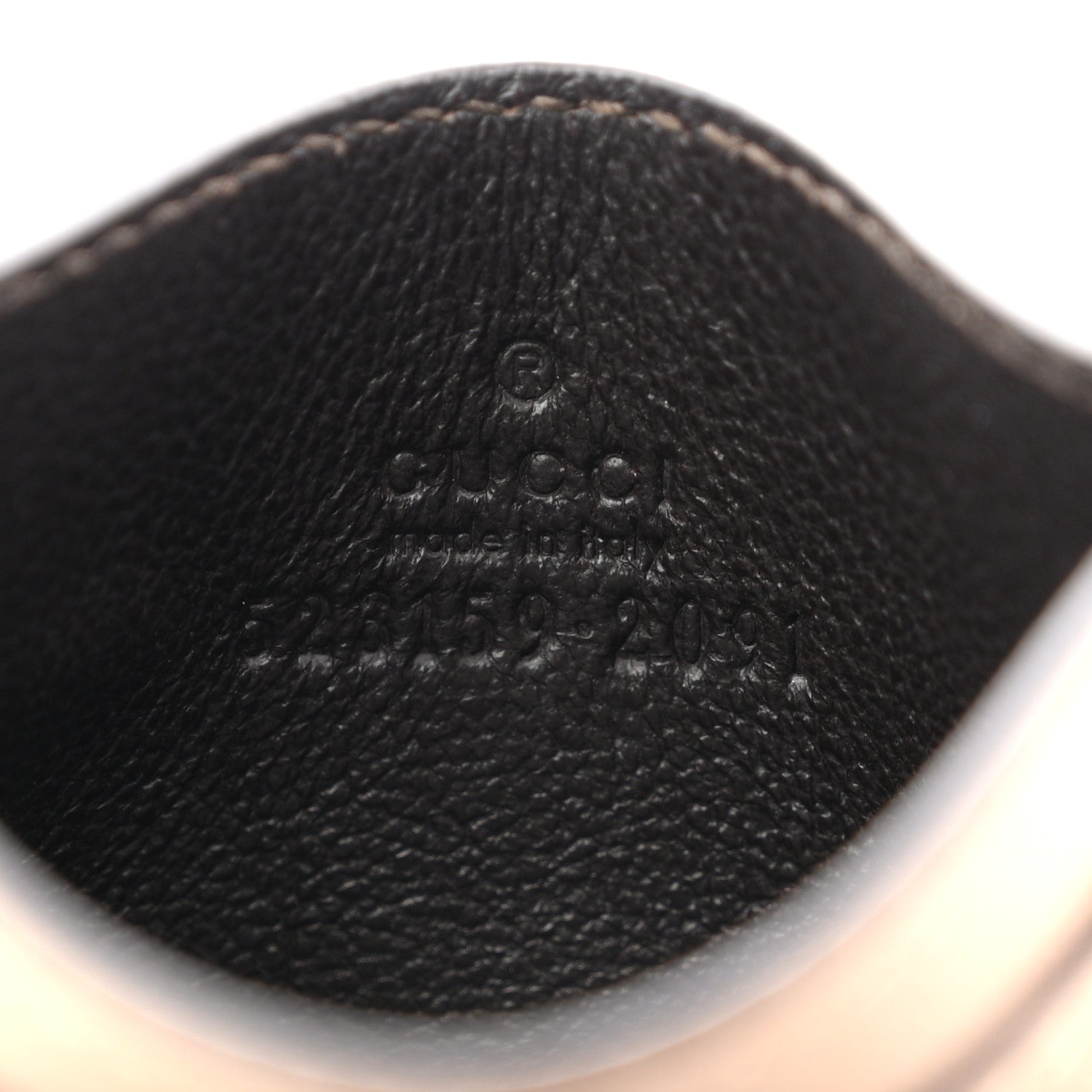 GG Supreme Monogram Textured Dollar Calfskin Web Ophidia Card Holder Beige Mystic White Oatmeal