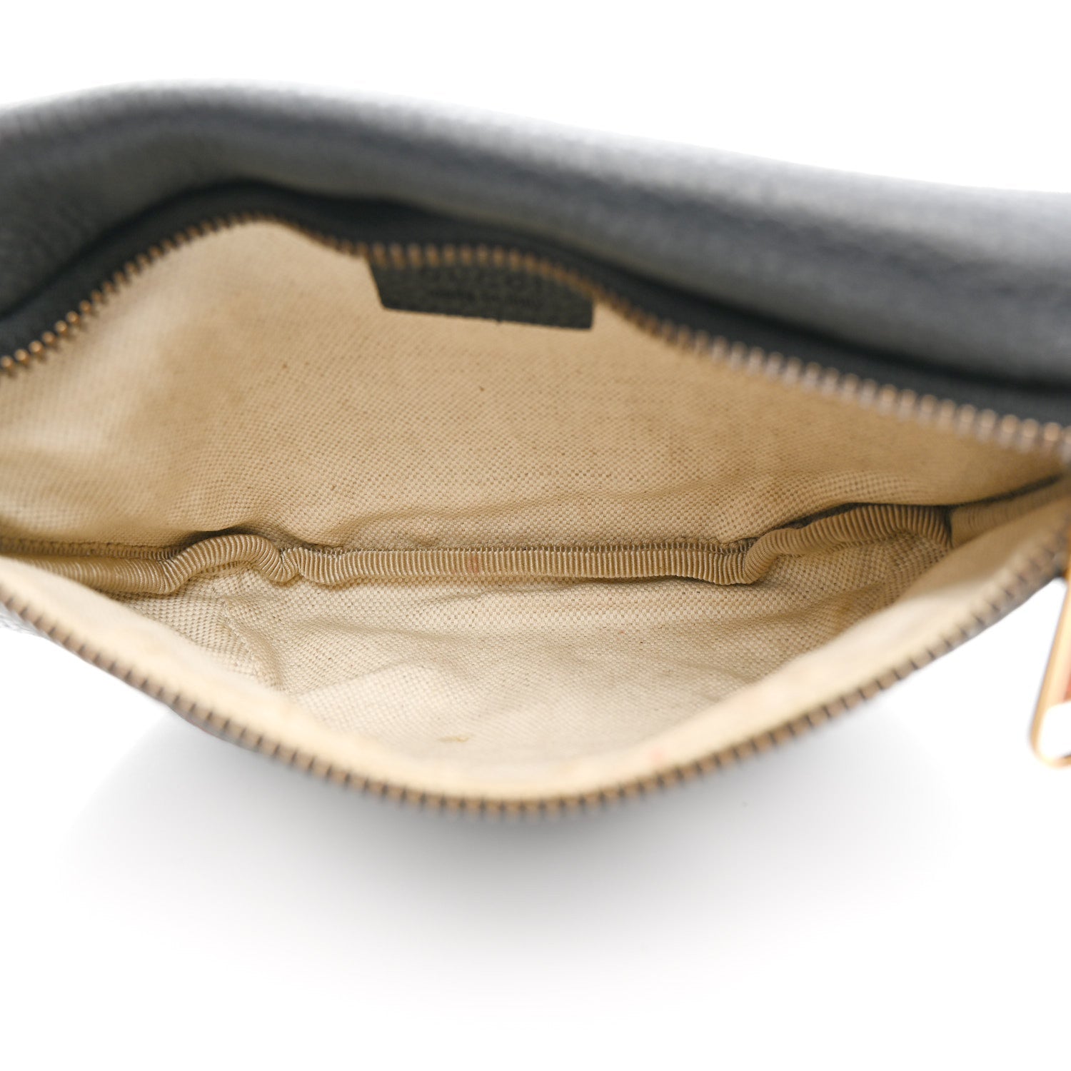 Grained Calfskin Small Logo Belt Bag Black