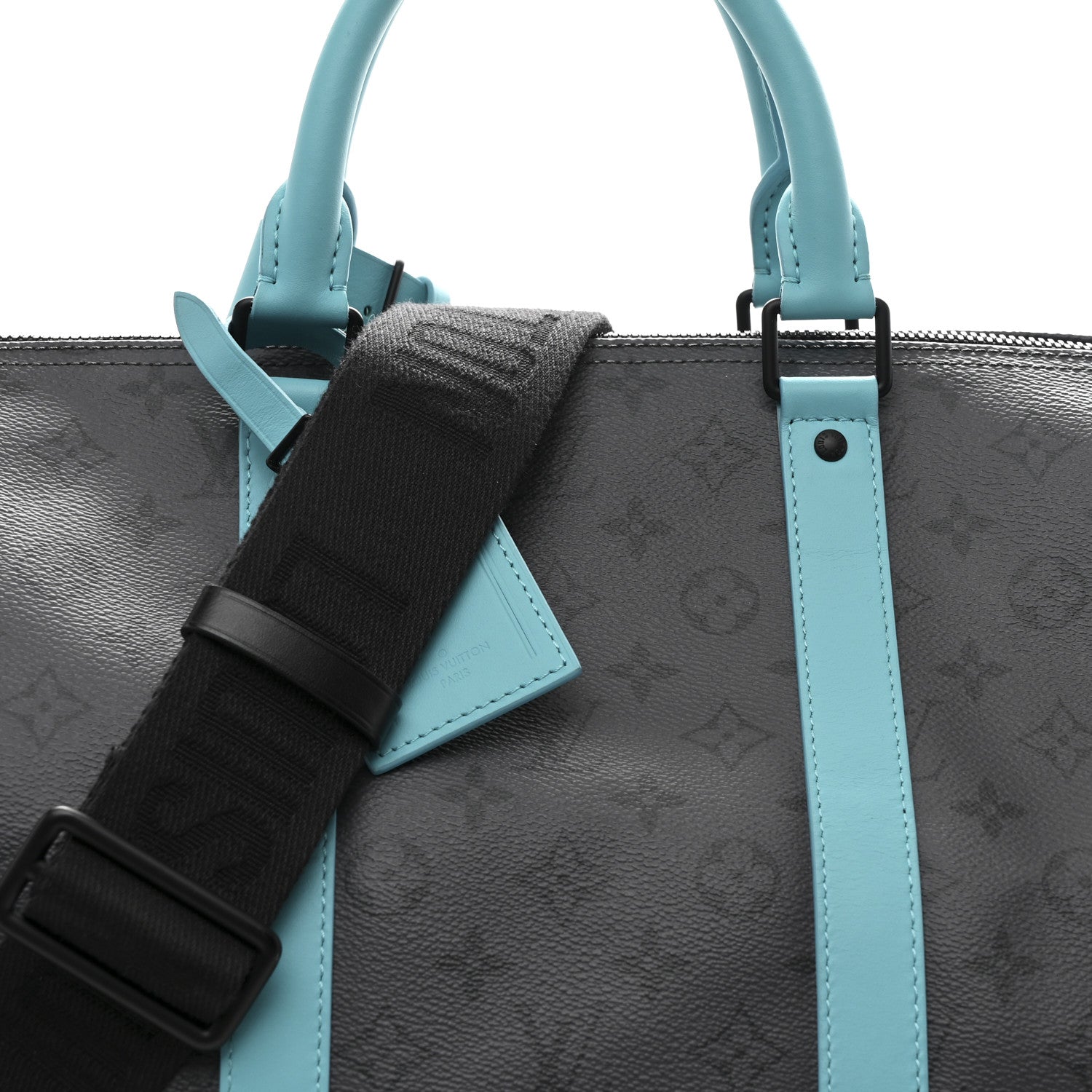 Reverse Monogram Eclipse Keepall Bandouliere 55 Turquoise
