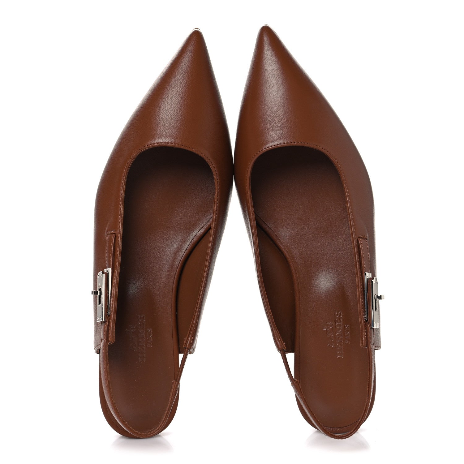 Nappa Lovely Slingback Flats 36 Gold