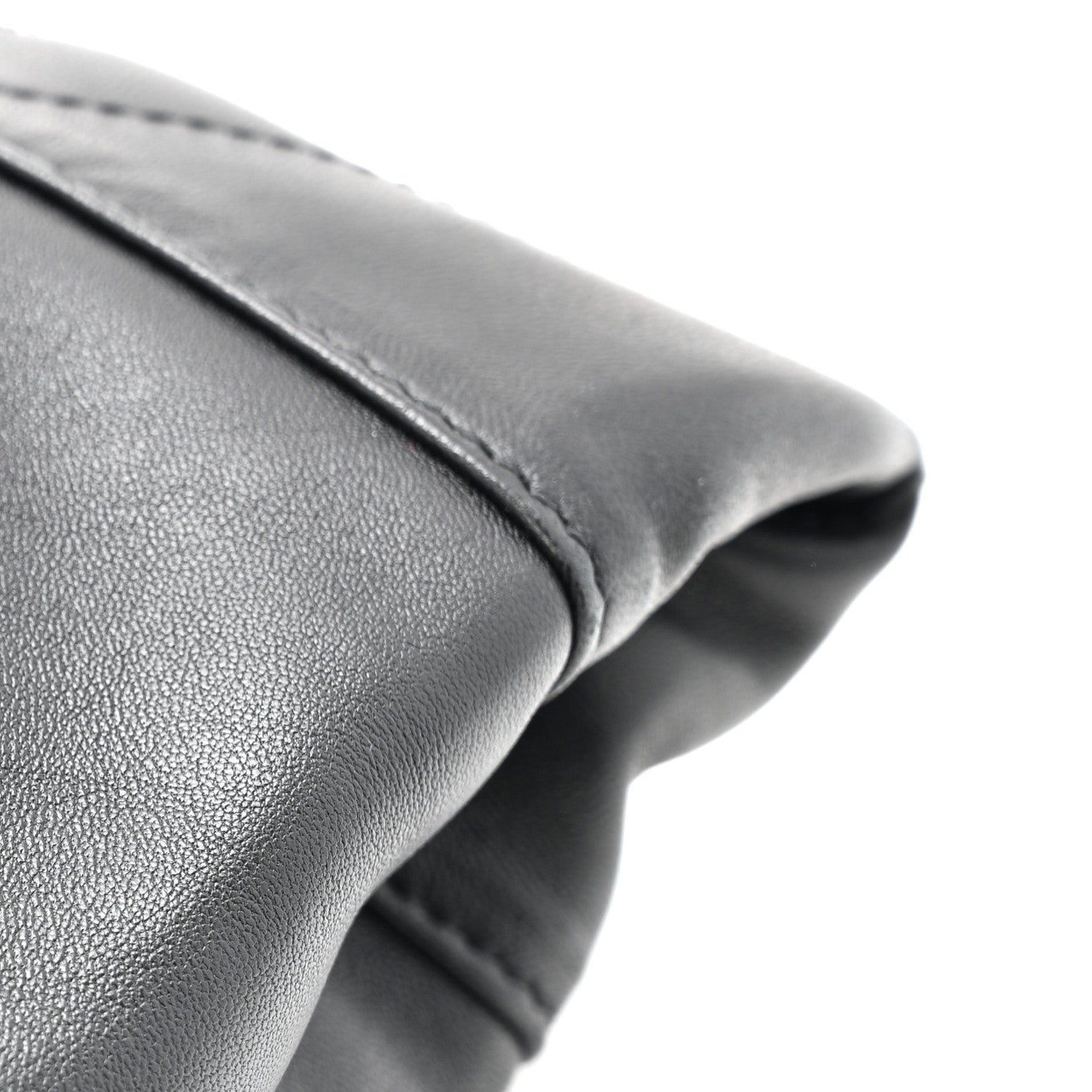 Lambskin Matelasse Monogram Large Jamie 4.3 Pochon Black