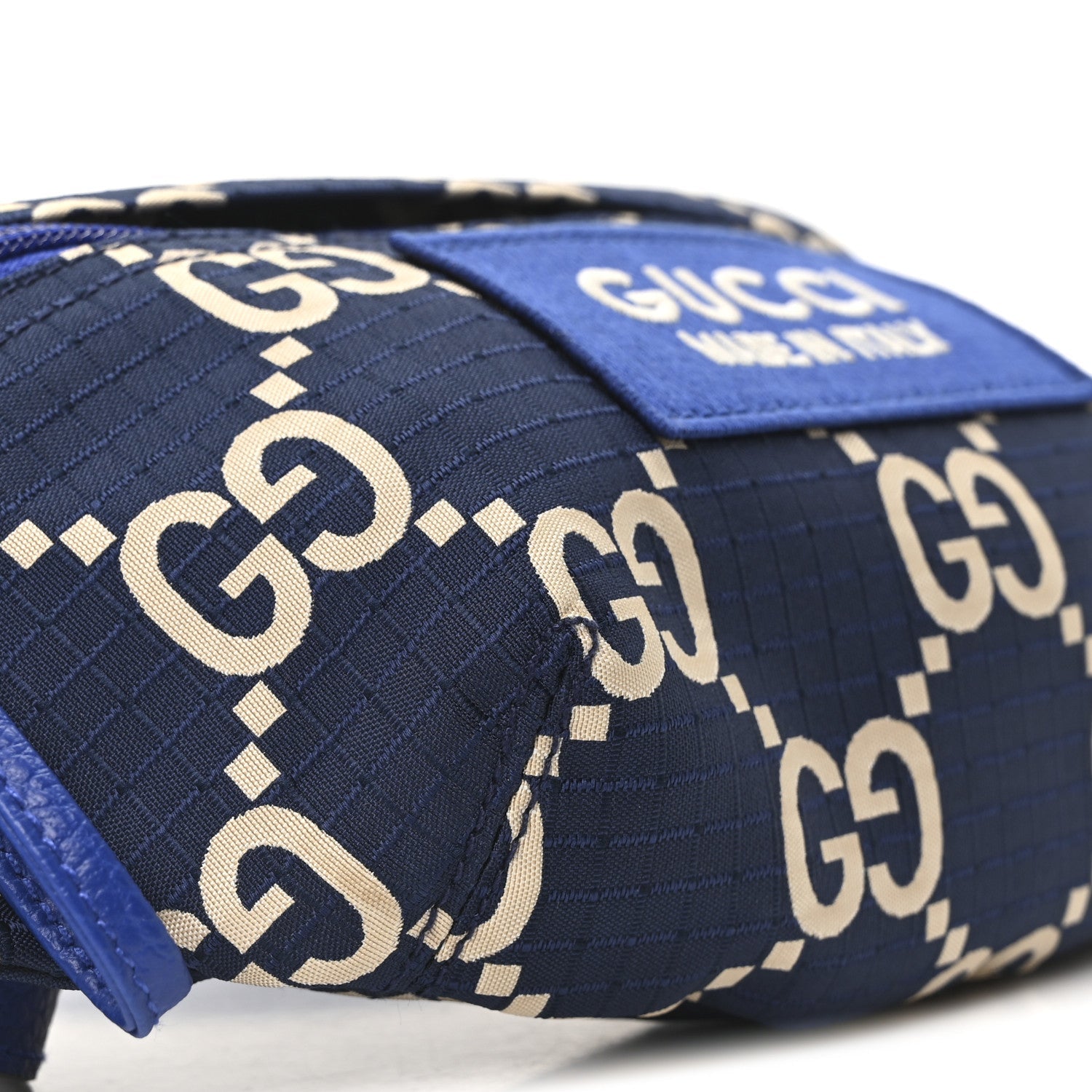 Recycled Polyester Monogram Jumbo GG Belt Bag Blue