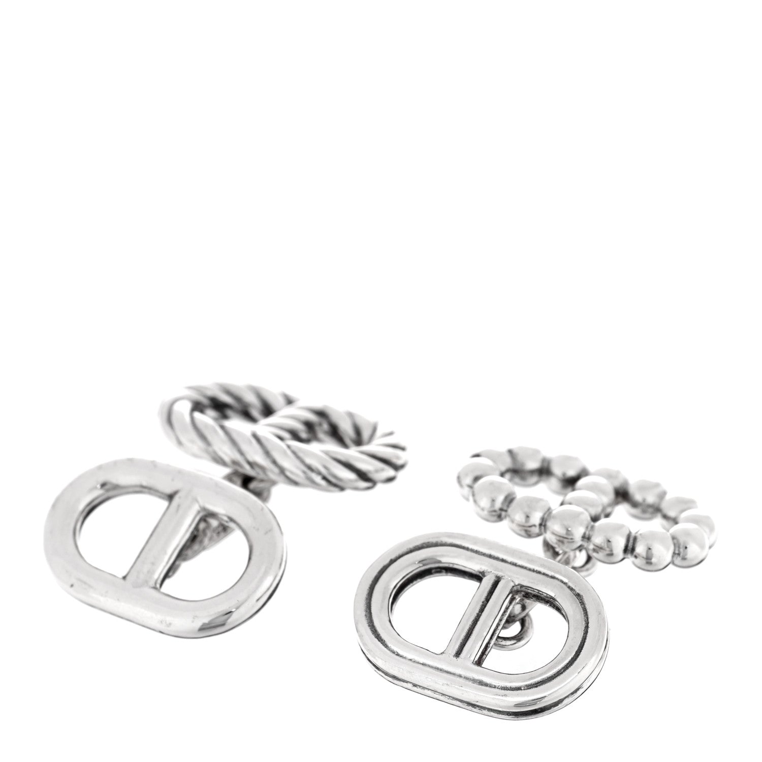 Sterling Silver Chaine d'Ancre Alea II Cufflinks