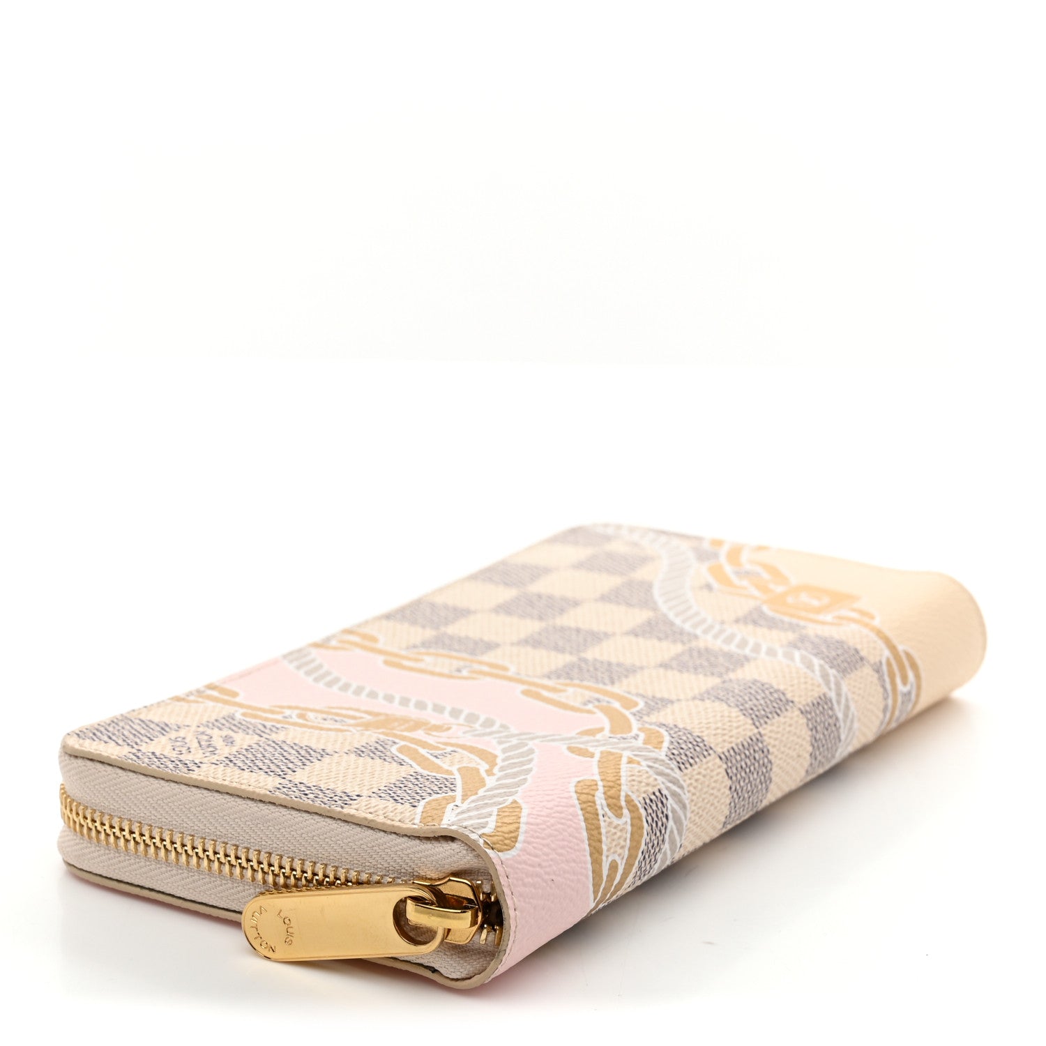 Damier Azur Nautical Zippy Wallet Gold