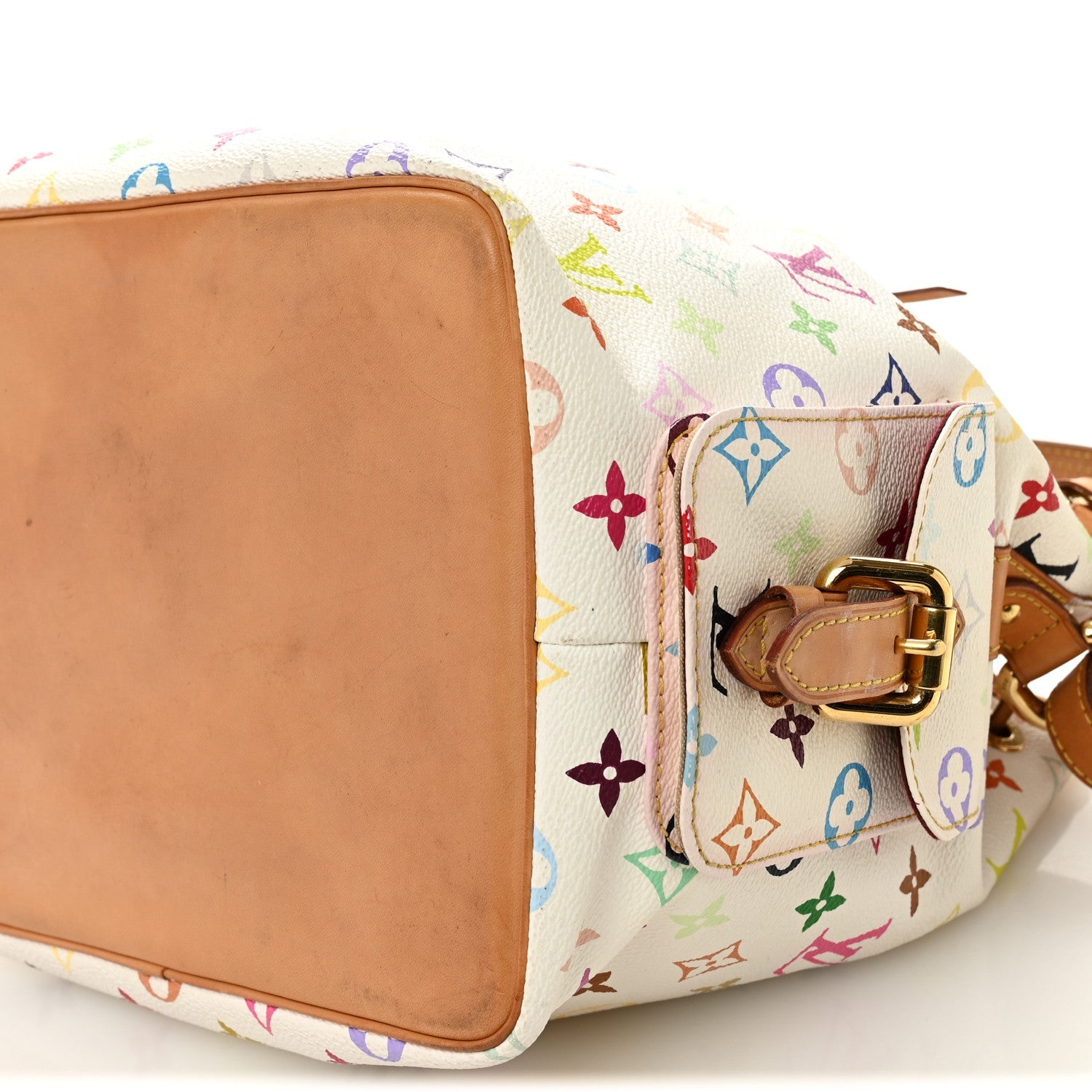 Monogram Multicolor Petit Noe White
