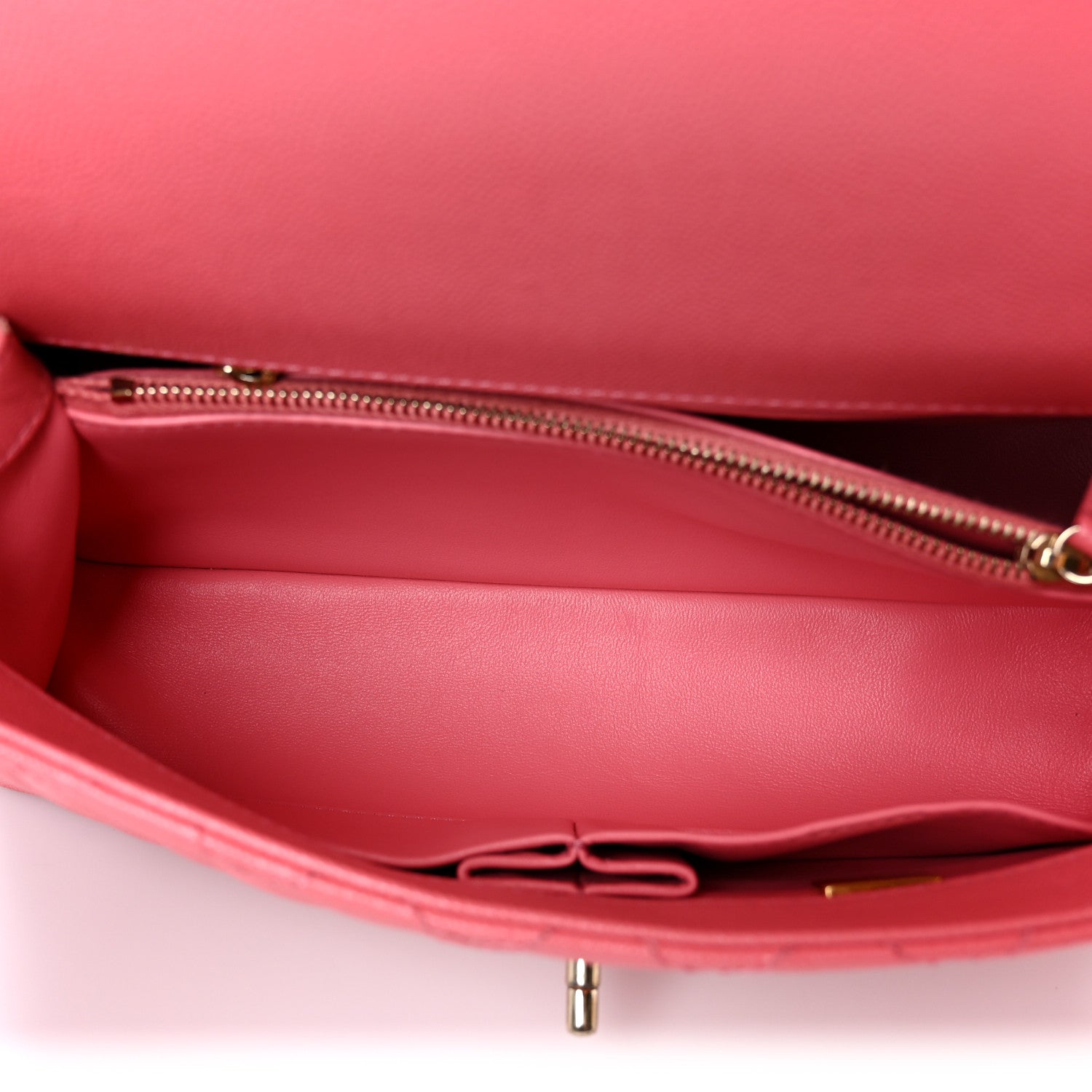 Caviar Quilted Small Coco Handle Flap Pink