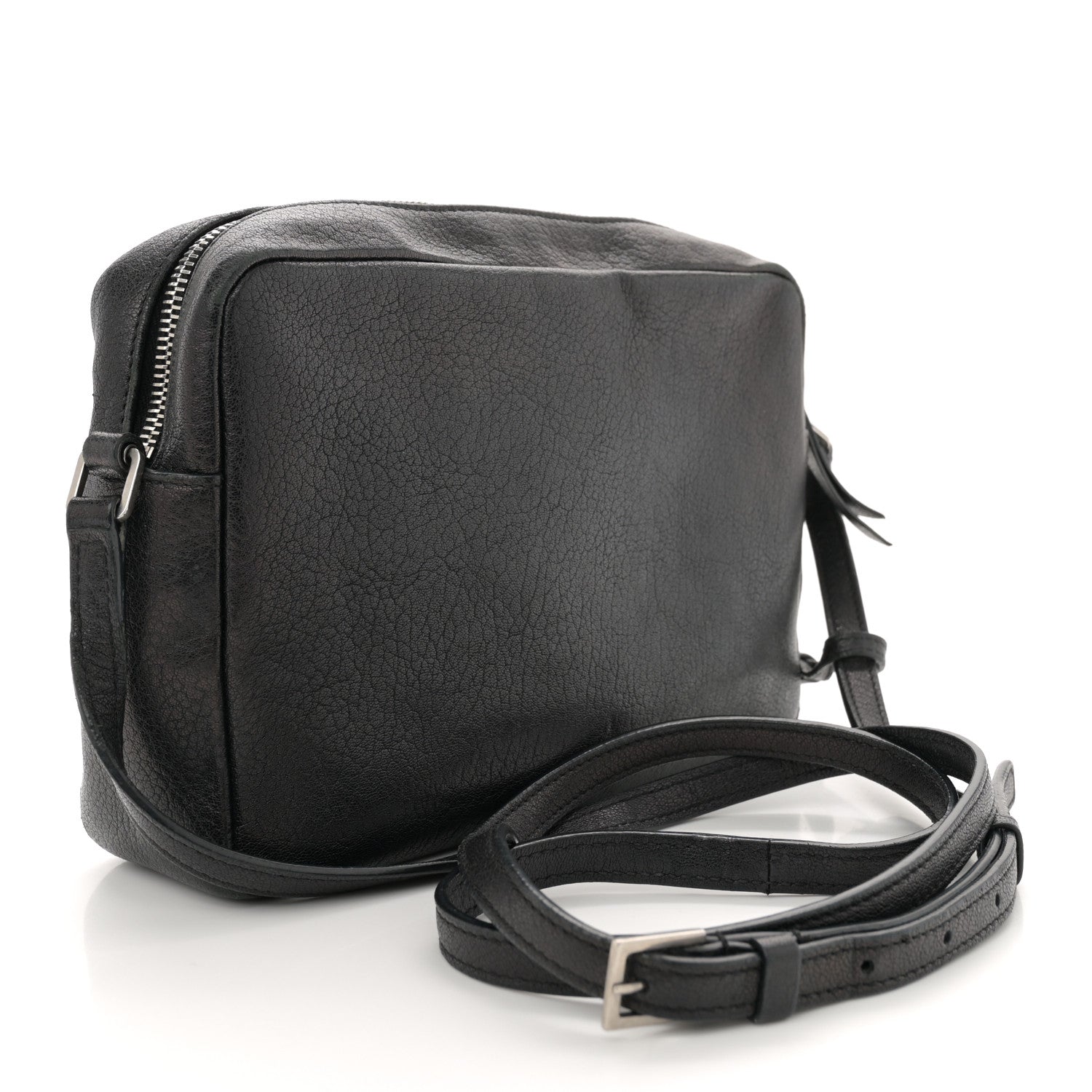 Lambskin Monogram Small Lou Camera Bag Black