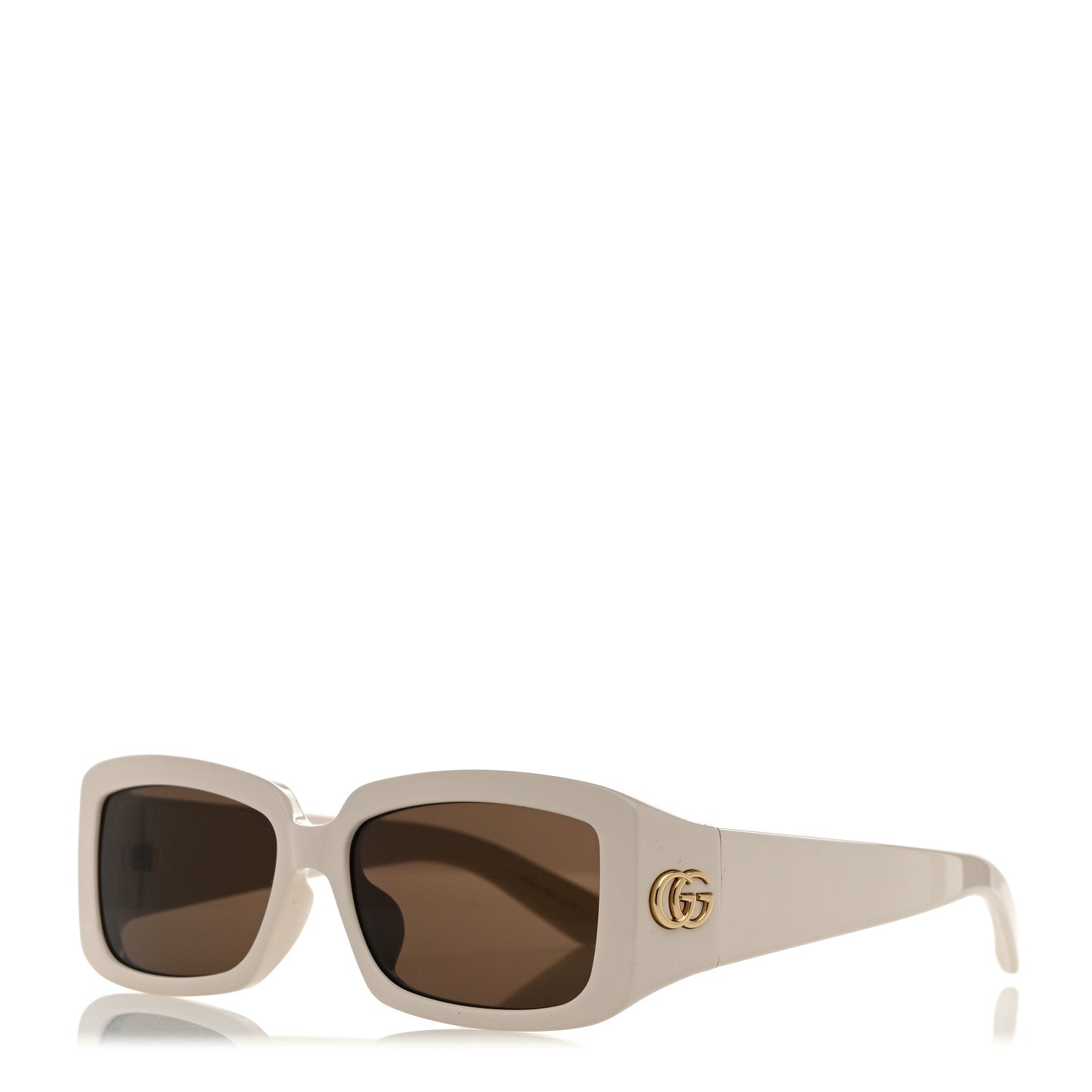 Acetate Rectangular Sunglasses GG1403SK White