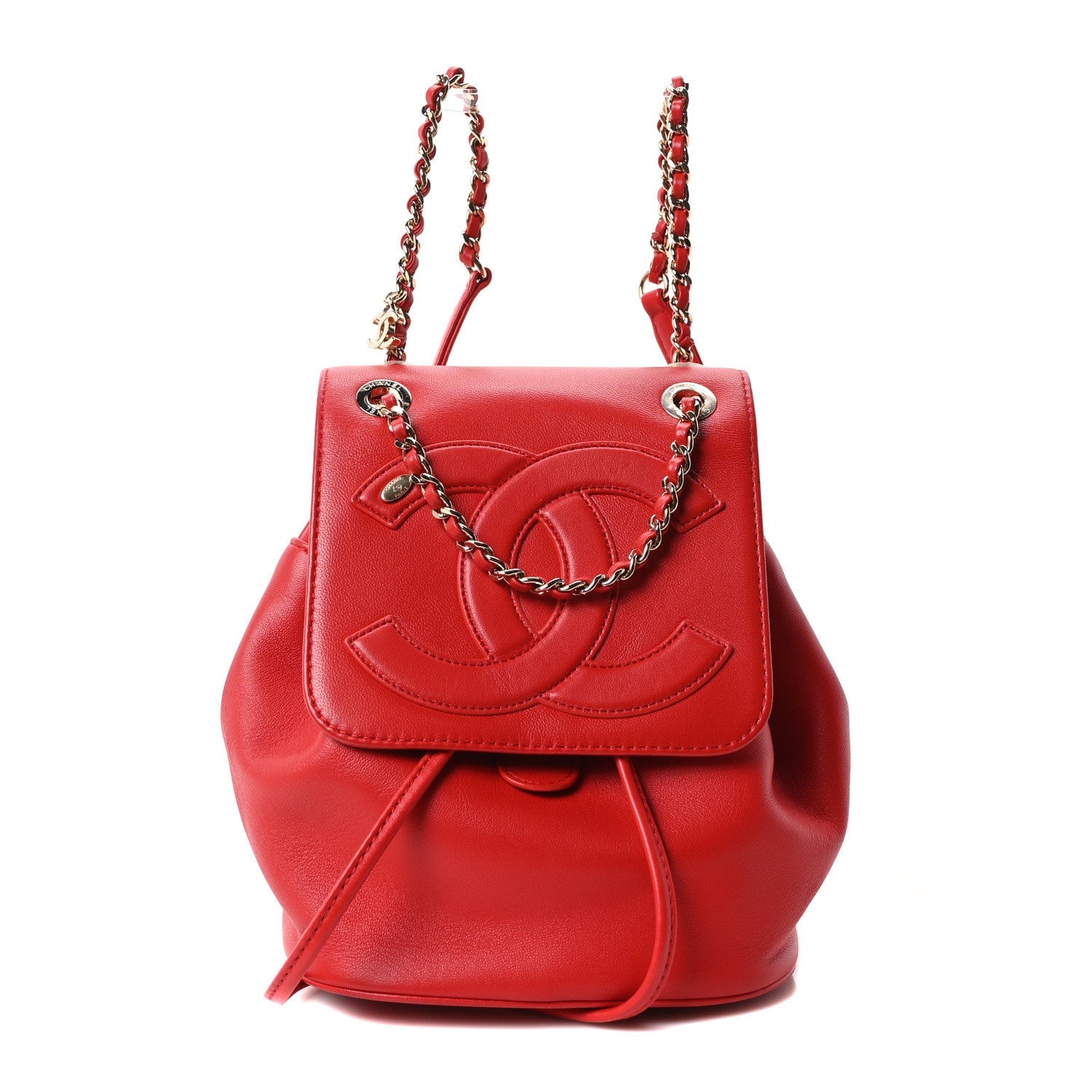 Lambskin CC Mania Backpack Red